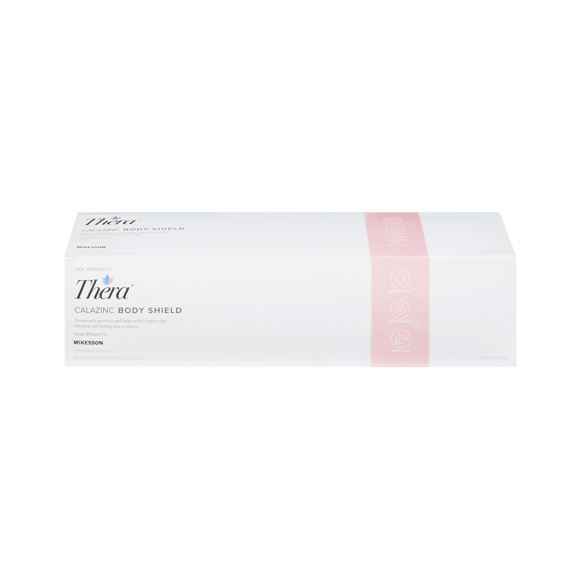 Skin Protectant Thera Calazinc Body Shield 4 Gram Individual Packet Scented Cream, Packaging Type- Case