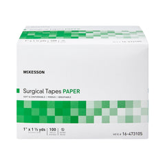 Medical Tape McKesson White 1 Inch X 1-1/2 Yard Paper NonSterile | 8Box/Case