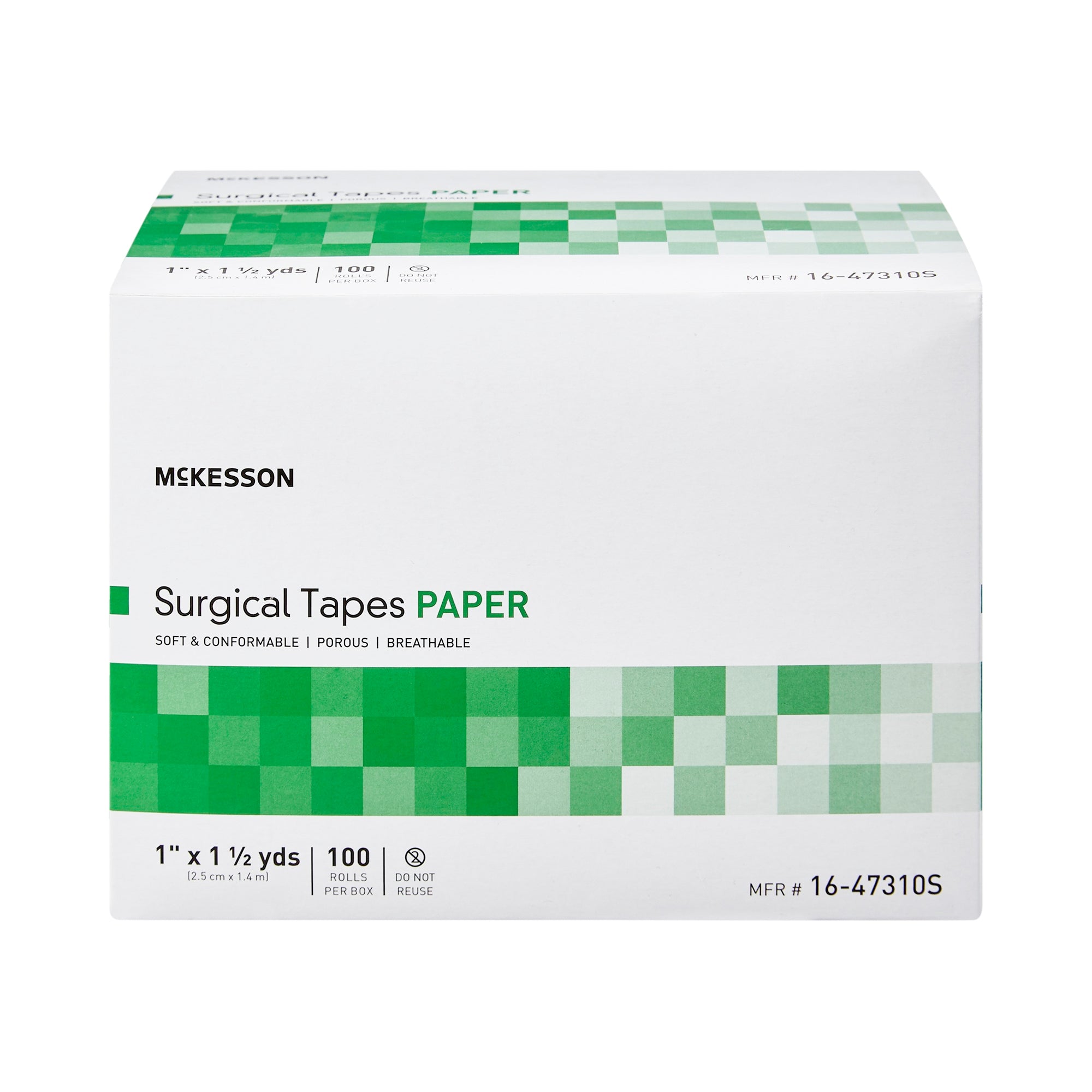 Medical Tape McKesson White 1 Inch X 1-1/2 Yard Paper NonSterile | 8Box/Case