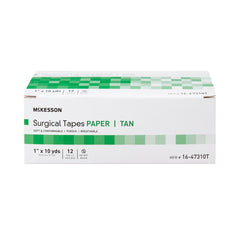 Medical Tape McKesson Tan 1 Inch X 10 Yard Paper NonSterile | 12Box/Case