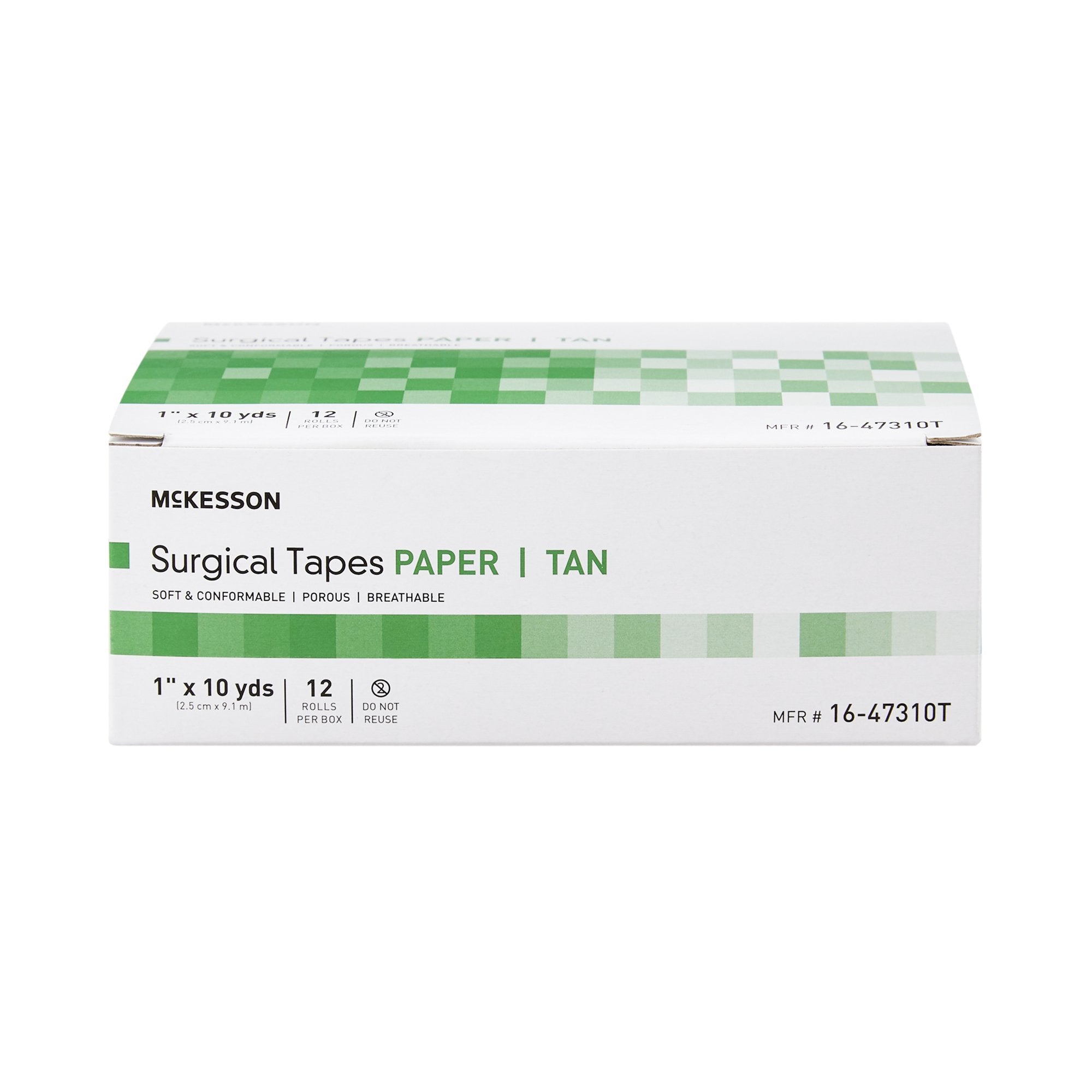 Medical Tape McKesson Tan 1 Inch X 10 Yard Paper NonSterile, Packaging Type- Case