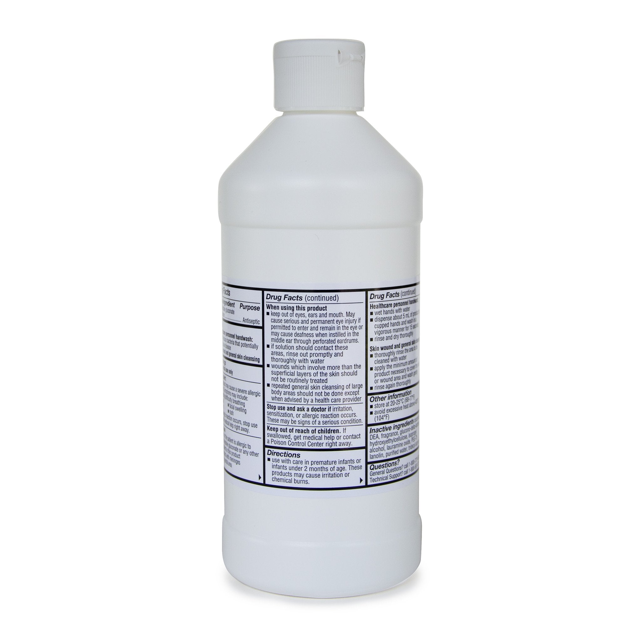 Antiseptic Skin Cleanser McKesson 16 oz. Flip-Top Bottle 4% Strength CHG (Chlorhexidine Gluconate) / Isopropyl Alcohol NonSterile, Packaging Type- Case