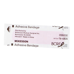 Adhesive Strip McKesson 3/4 X 3 Inch Plastic Rectangle Pink Sterile, Packaging Type- Case