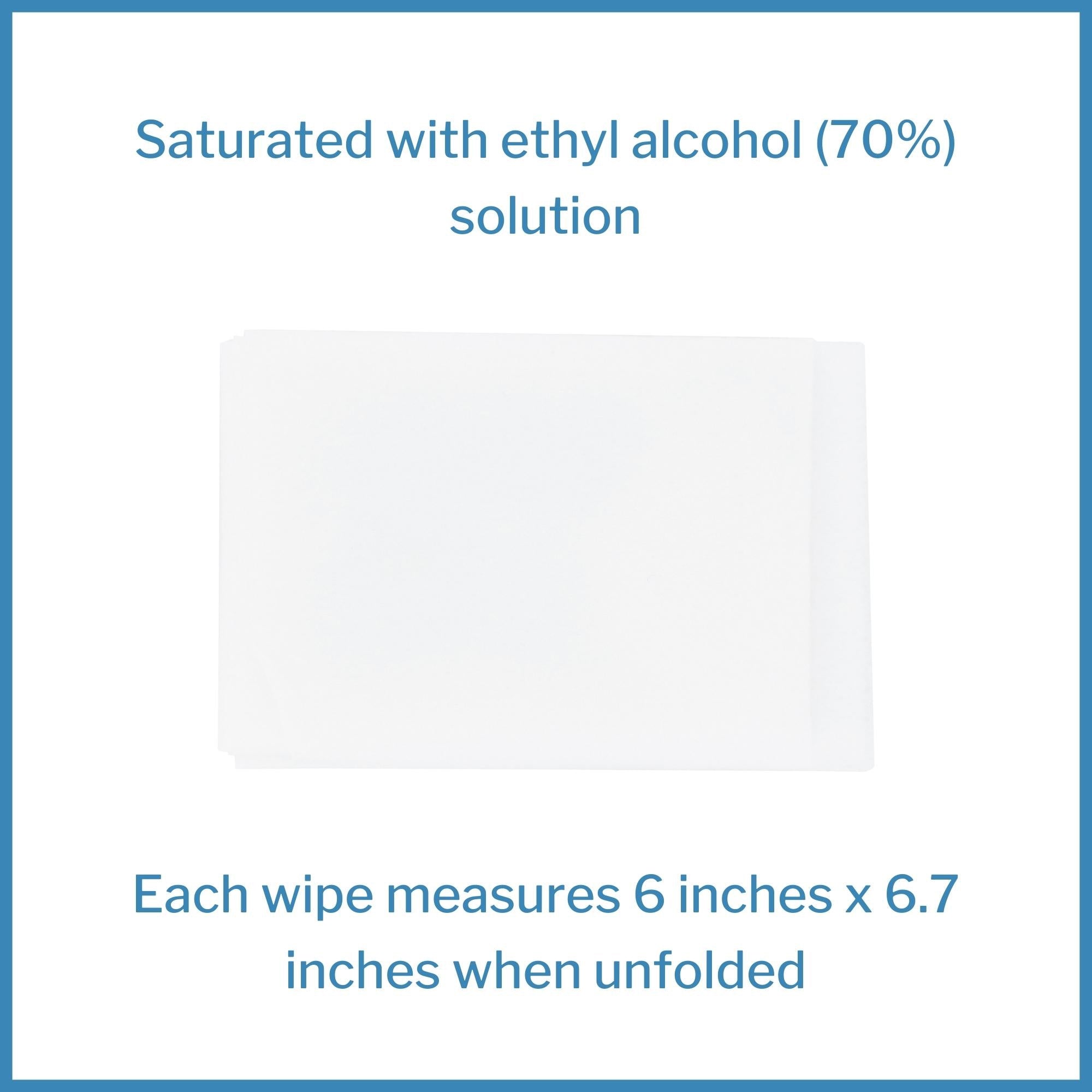 Hand Sanitizing Wipe McKesson 100 Count Ethyl Alcohol Wipe Individual Packet