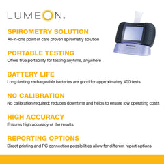 Spirometer System McKesson LUMEON EasyOne Air Touch Screen Display Disposable Mouthpiece, Packaging Type - Each