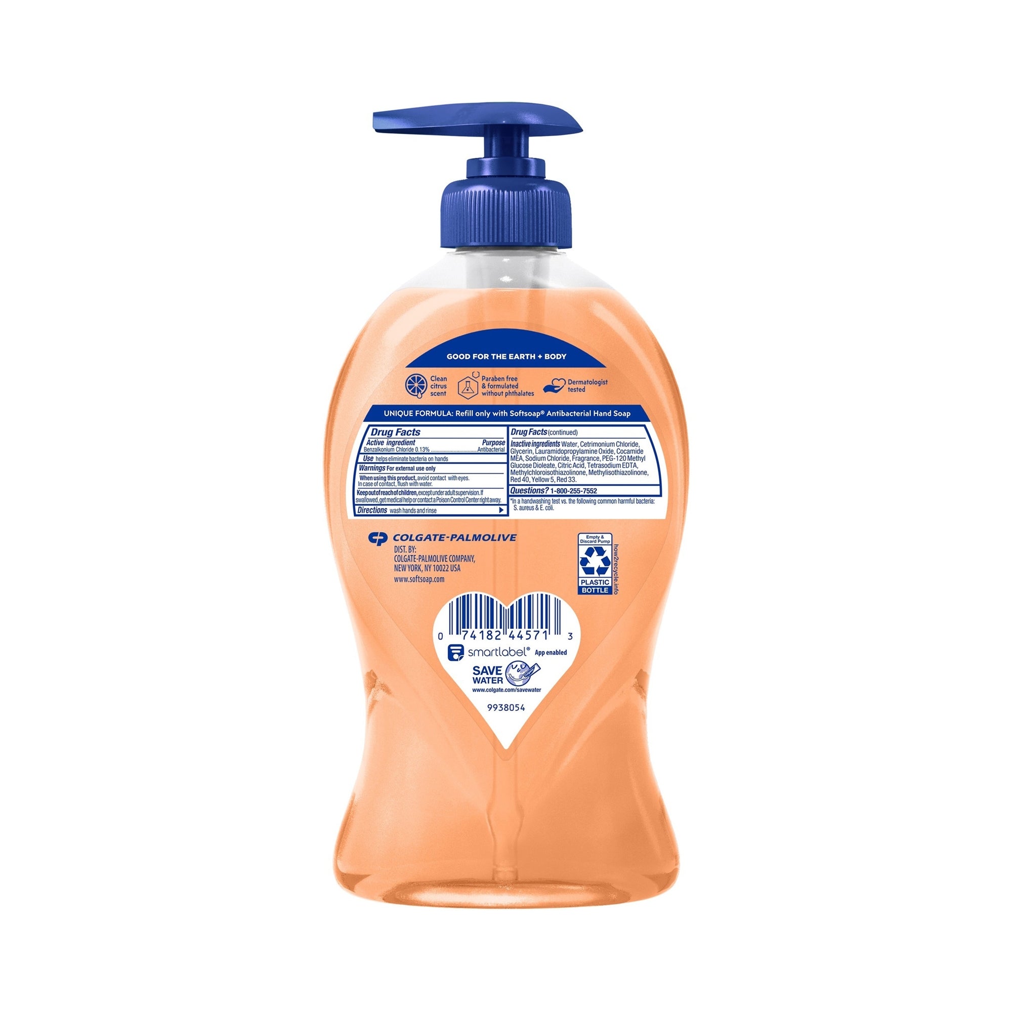 Antibacterial Soap Softsoap Liquid 11.25 oz. Pump Bottle Clean Scent, Packaging Type- Case