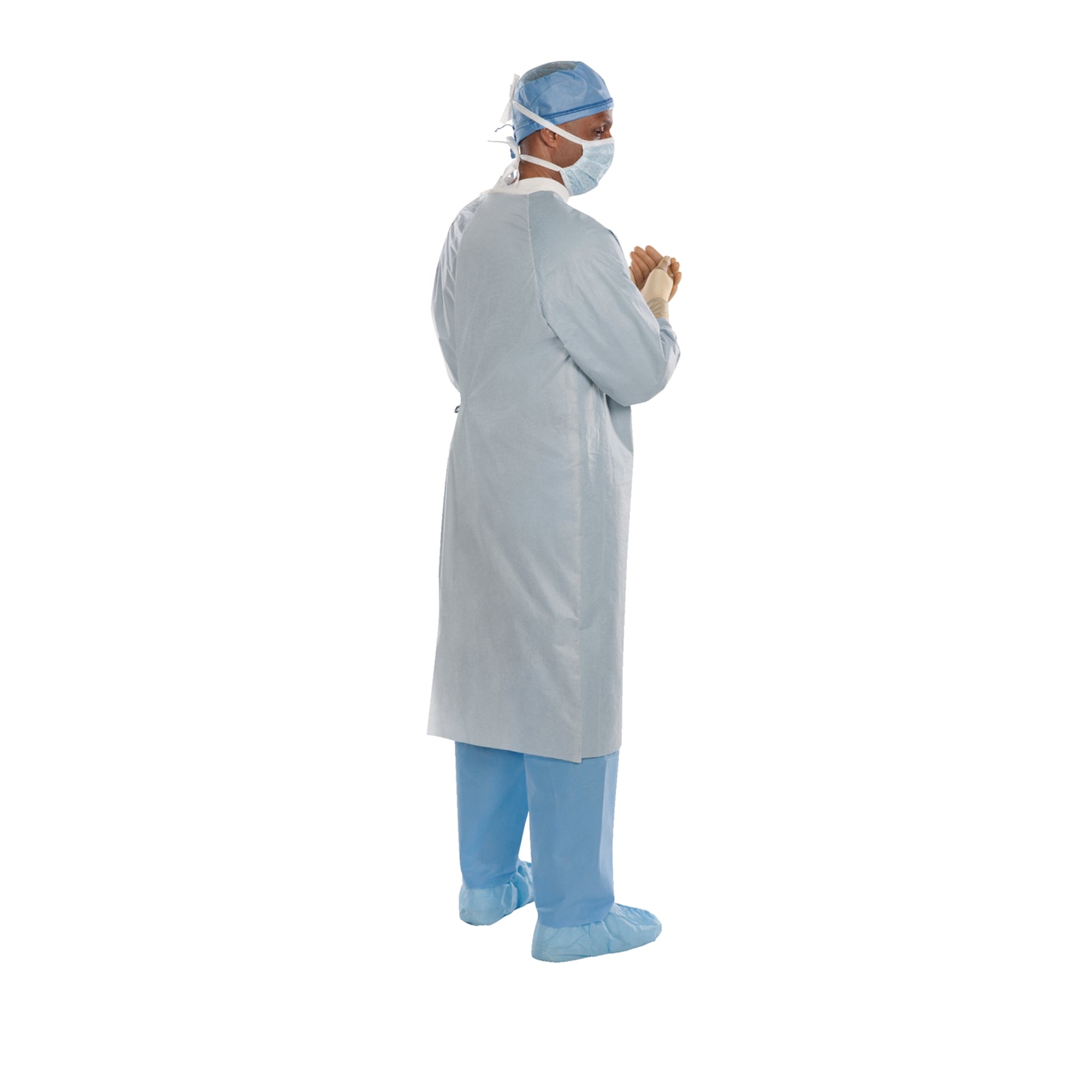 Surgical Gown with Towel Aero Chrome X-Large / X-Long Silver Sterile AAMI Level 4 Disposable, Packaging Type- Case
