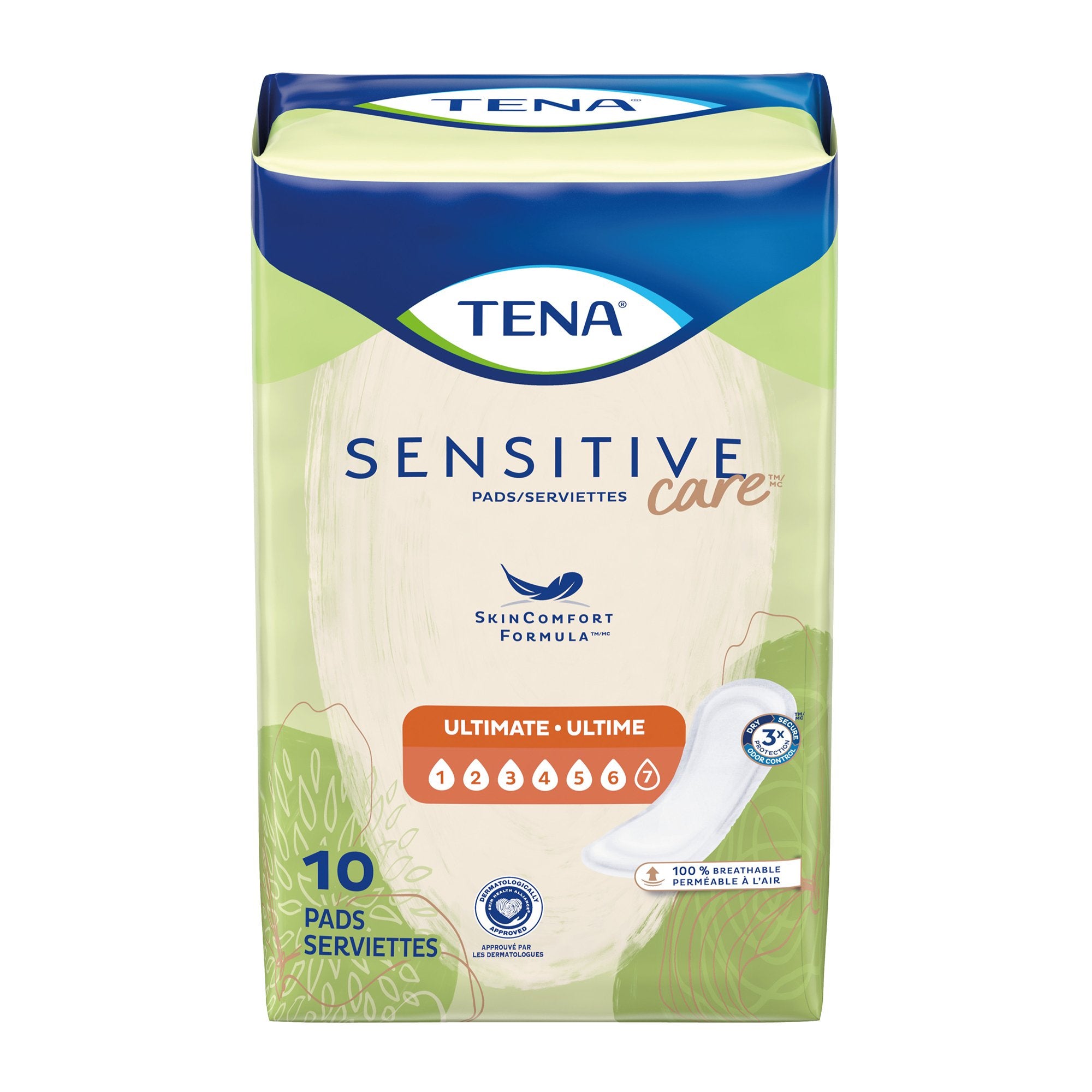 Bladder Control Pad TENA Sensitive Care Ultimate 16 Inch Length Heavy Absorbency Dry-Fast Core One Size Fits Most, Packaging Type- Case