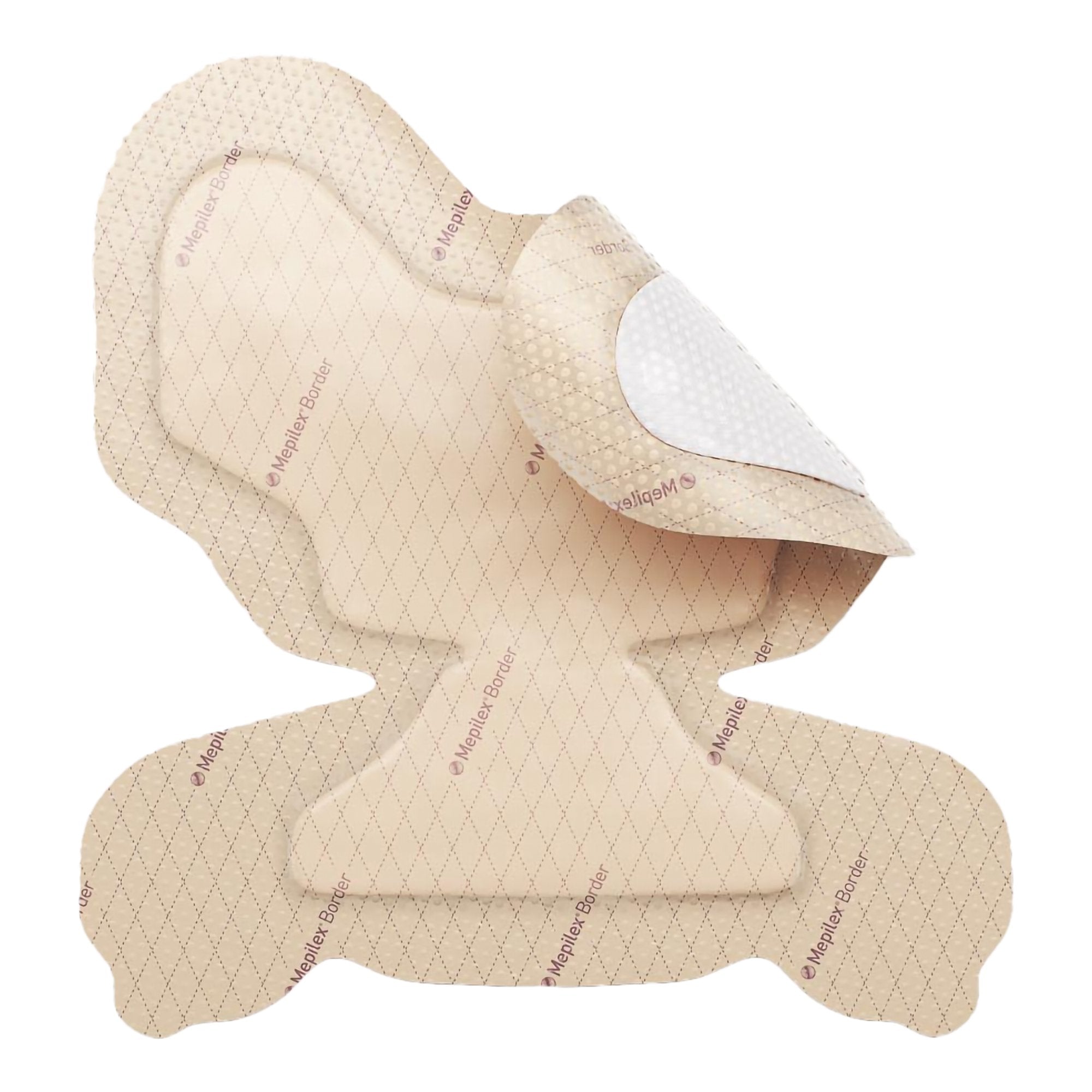 Foam Dressing Mepilex Border Heel 8-3/5 X 9 Inch With Border Film Backing Silicone Adhesive Heel Sterile,Packaging Type- Box