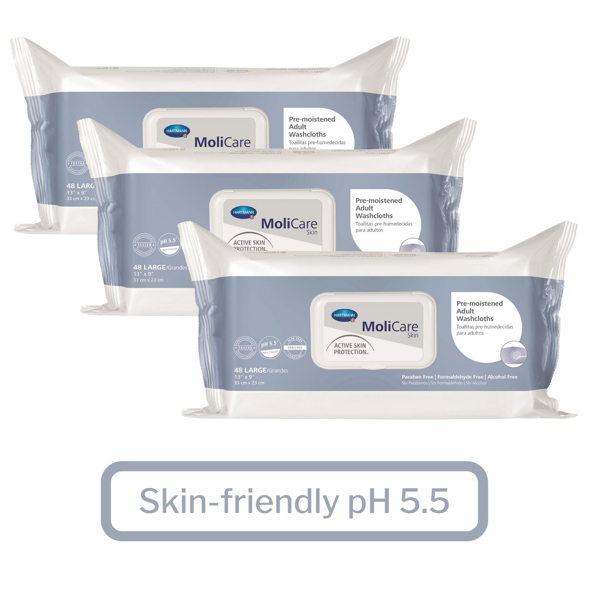 Personal Cleansing Wipe MoliCare Skin Soft Pack Scented 50 Count, Packaging Type- Case