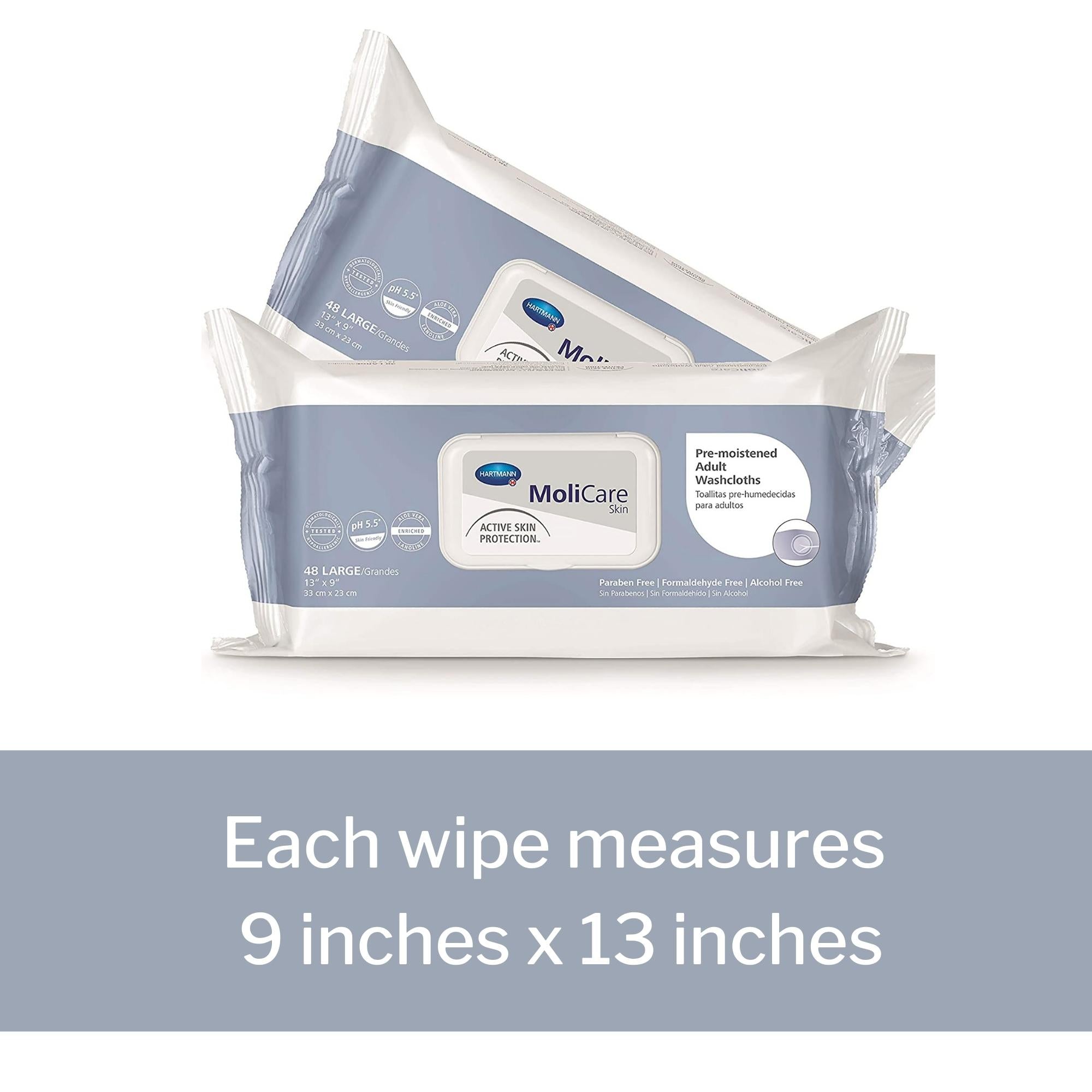 Personal Cleansing Wipe MoliCare Skin Soft Pack Scented 50 Count, Packaging Type- Case