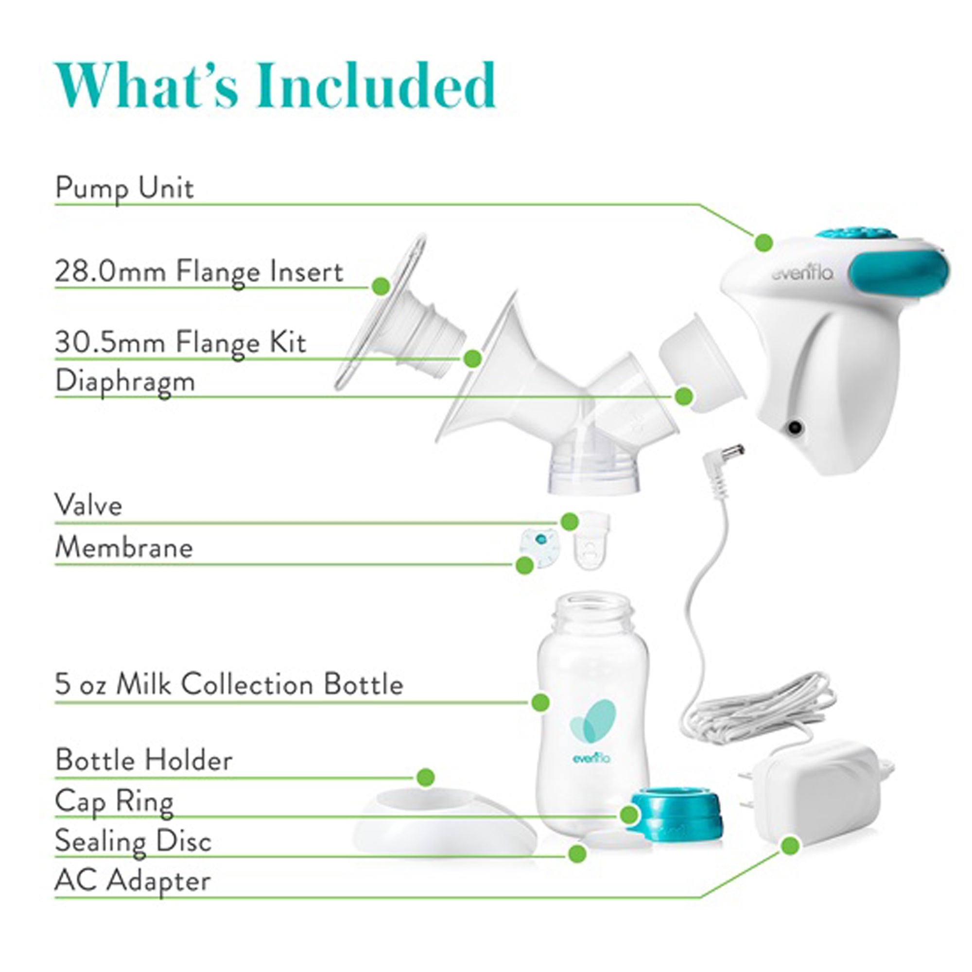 Extractor de leche eléctrico individual Evenflo Advanced, tipo de embalaje: estuche