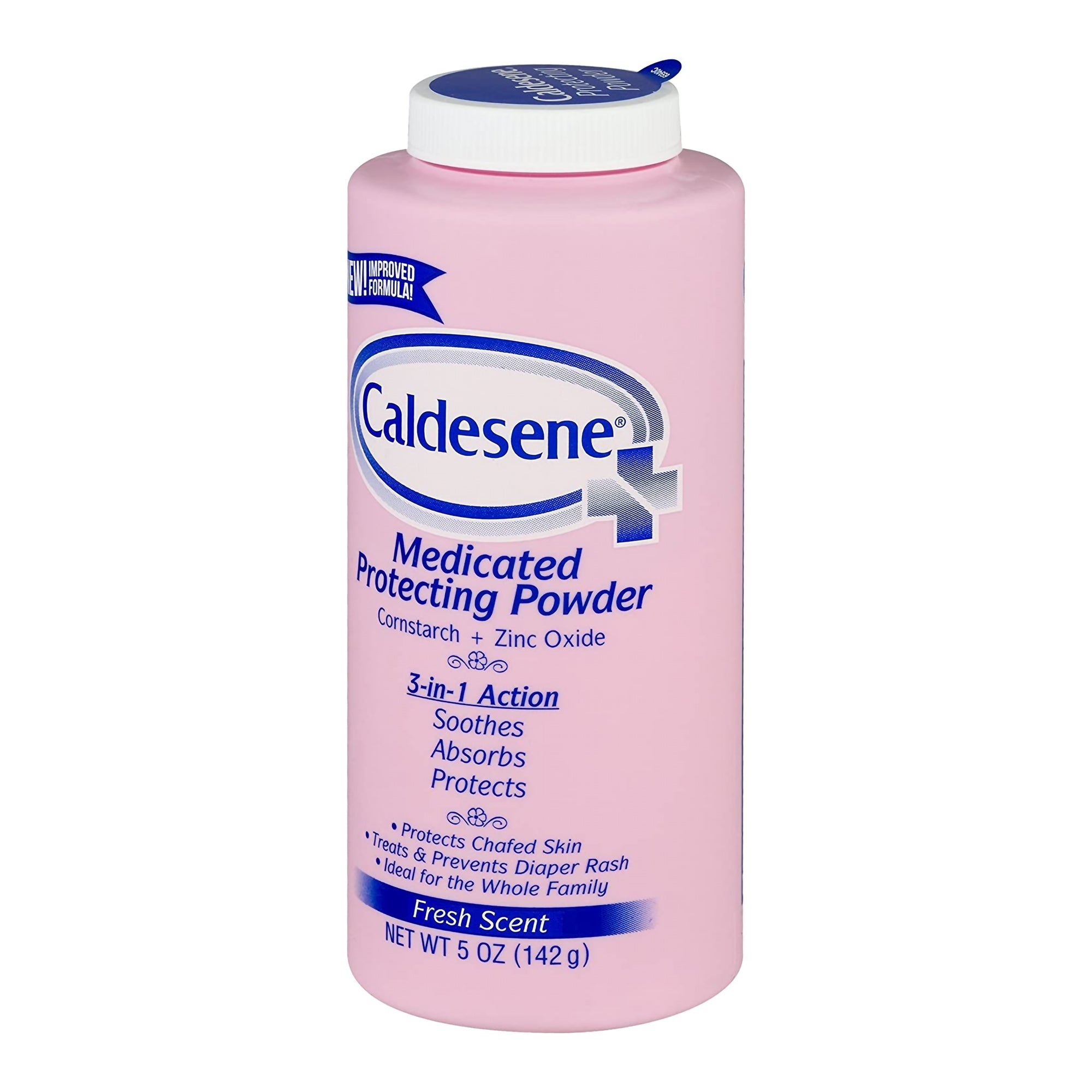 Body Powder Caldesene Medicated Protecting 5 oz. Fresh Scent Shaker Bottle 81% Cornstarch / 15% Zinc Oxide,Packaging Type- Each