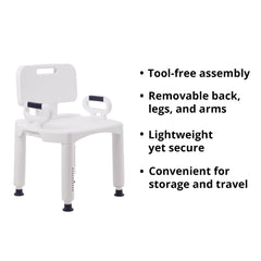 Sturdy McKesson Plastic Frame Bath Bench