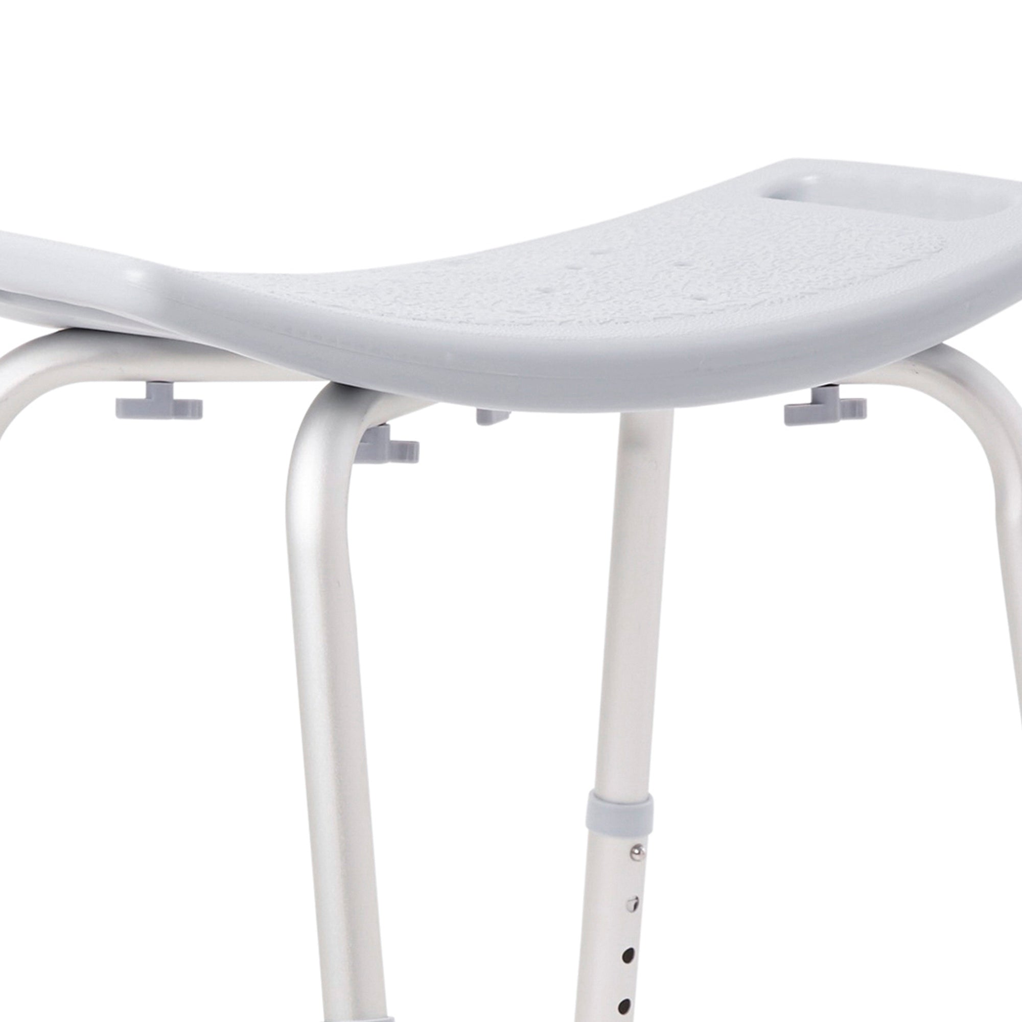 Bath Bench McKesson Without Arms Aluminum Frame Without Backrest 19-1/4 Inch Seat Width 300 lbs. Weight Capacity, Packaging Type- Each