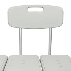 McKesson Knocked Down Bath Transfer Bench Removable Arm Rail 17-1/2 to 22-1/2 Inch Seat Height 400 lbs. Weight Capacity