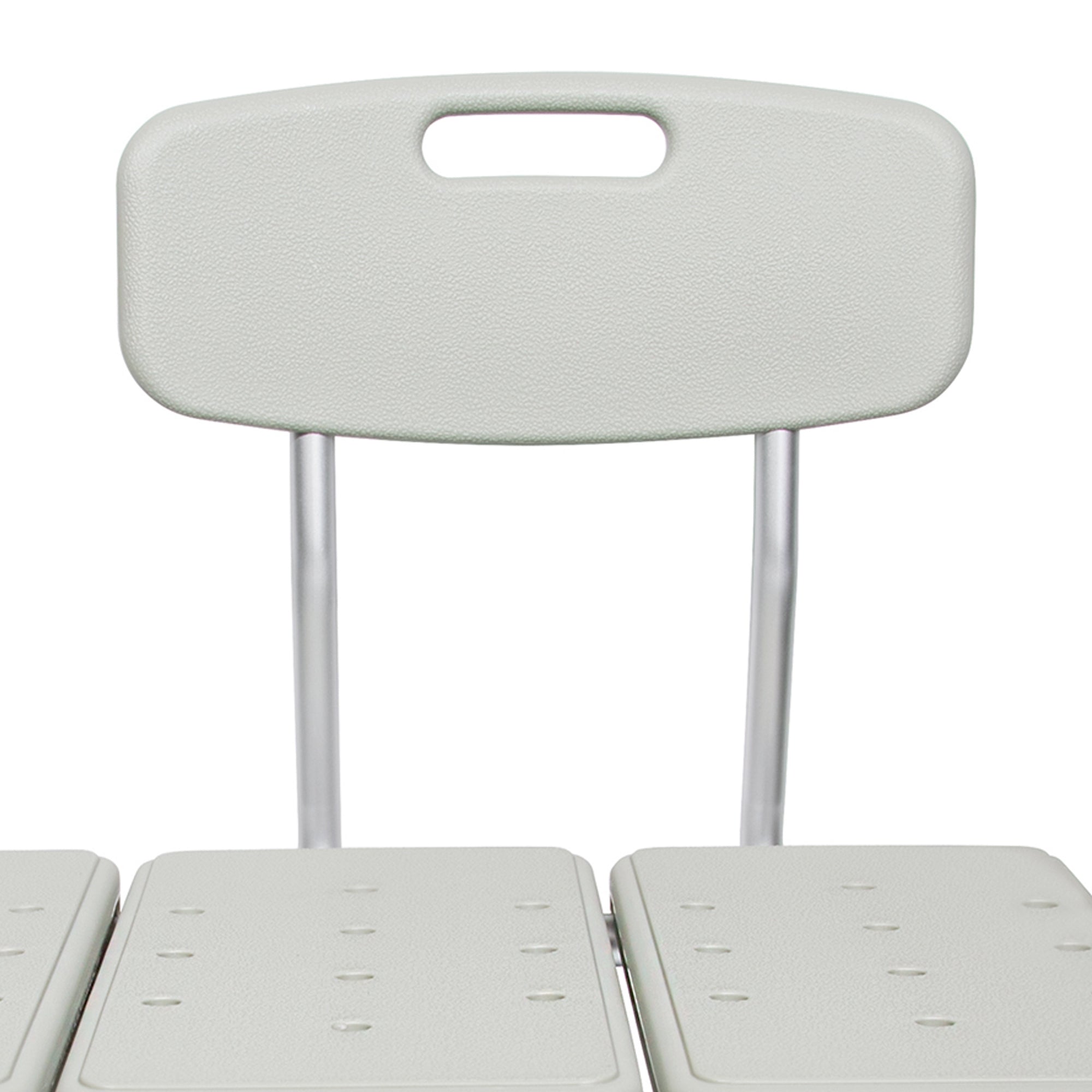 McKesson Knocked Down Bath Transfer Bench Removable Arm Rail 17-1/2 to 22-1/2 Inch Seat Height 400 lbs. Weight Capacity