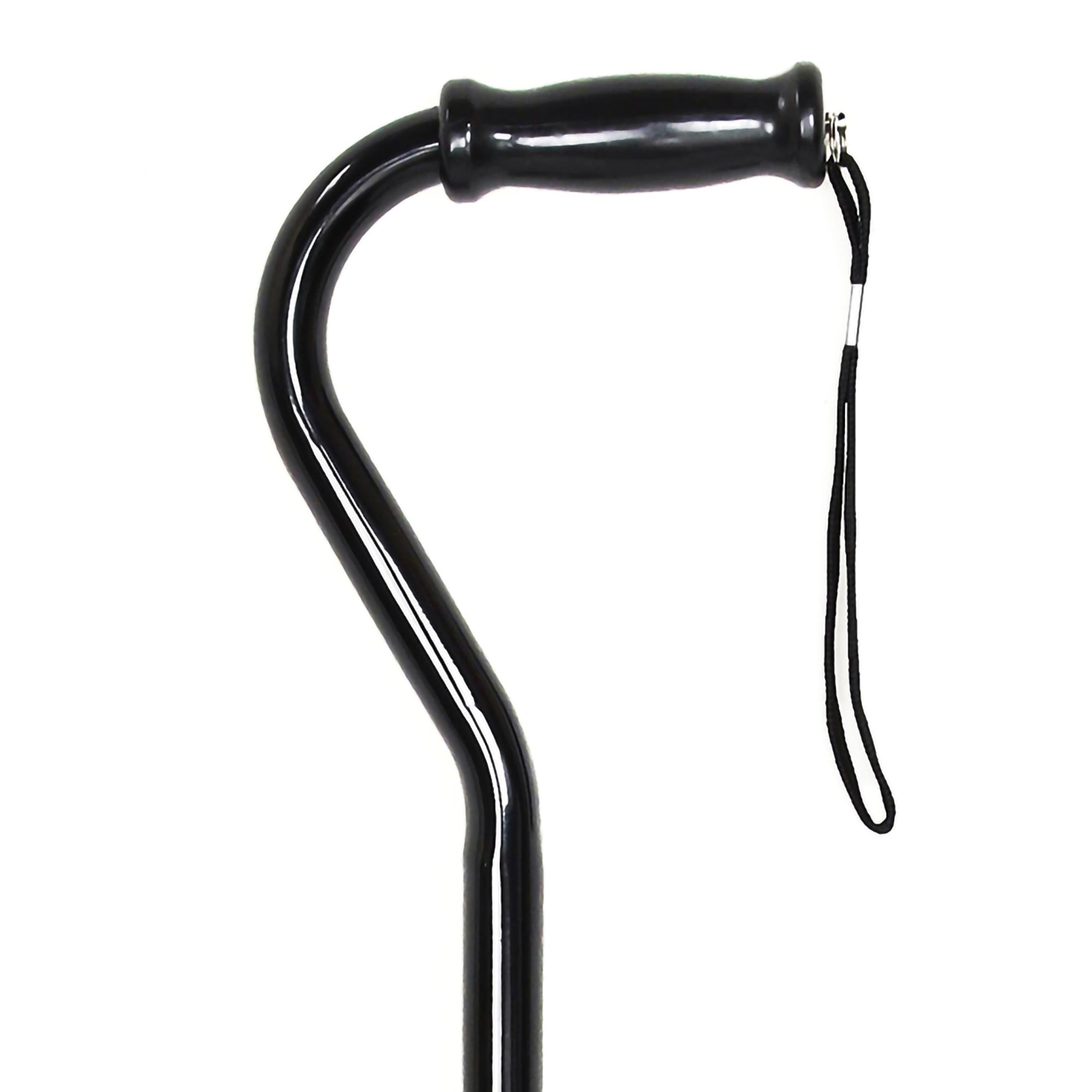 Offset Cane McKesson Steel 29-3/4 to 37-3/4 Inch Height Black
