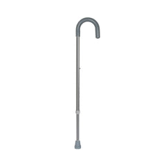 Round Handle Cane McKesson Aluminum 29-3/4 to 38-3/4 Inch Height Chrome, Packaging Type- Case