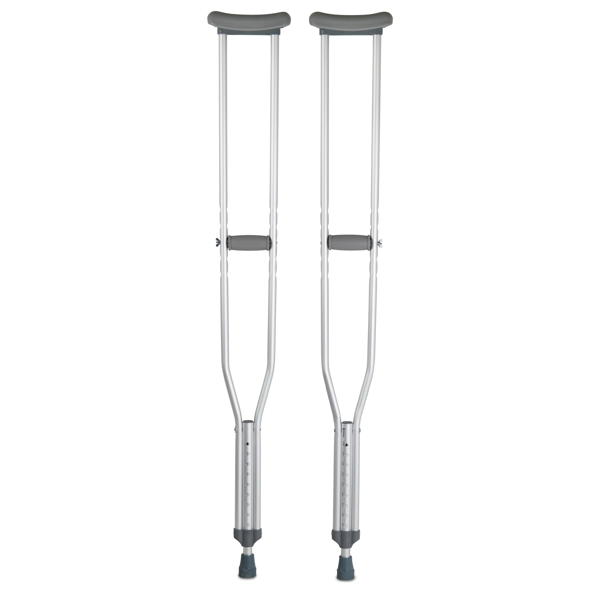 Underarm Crutches McKesson Tall Adult 5 Foot 10 Inch to 6 Foot 6 Inch User Height Aluminum Frame 350 lbs. Weight Capacity