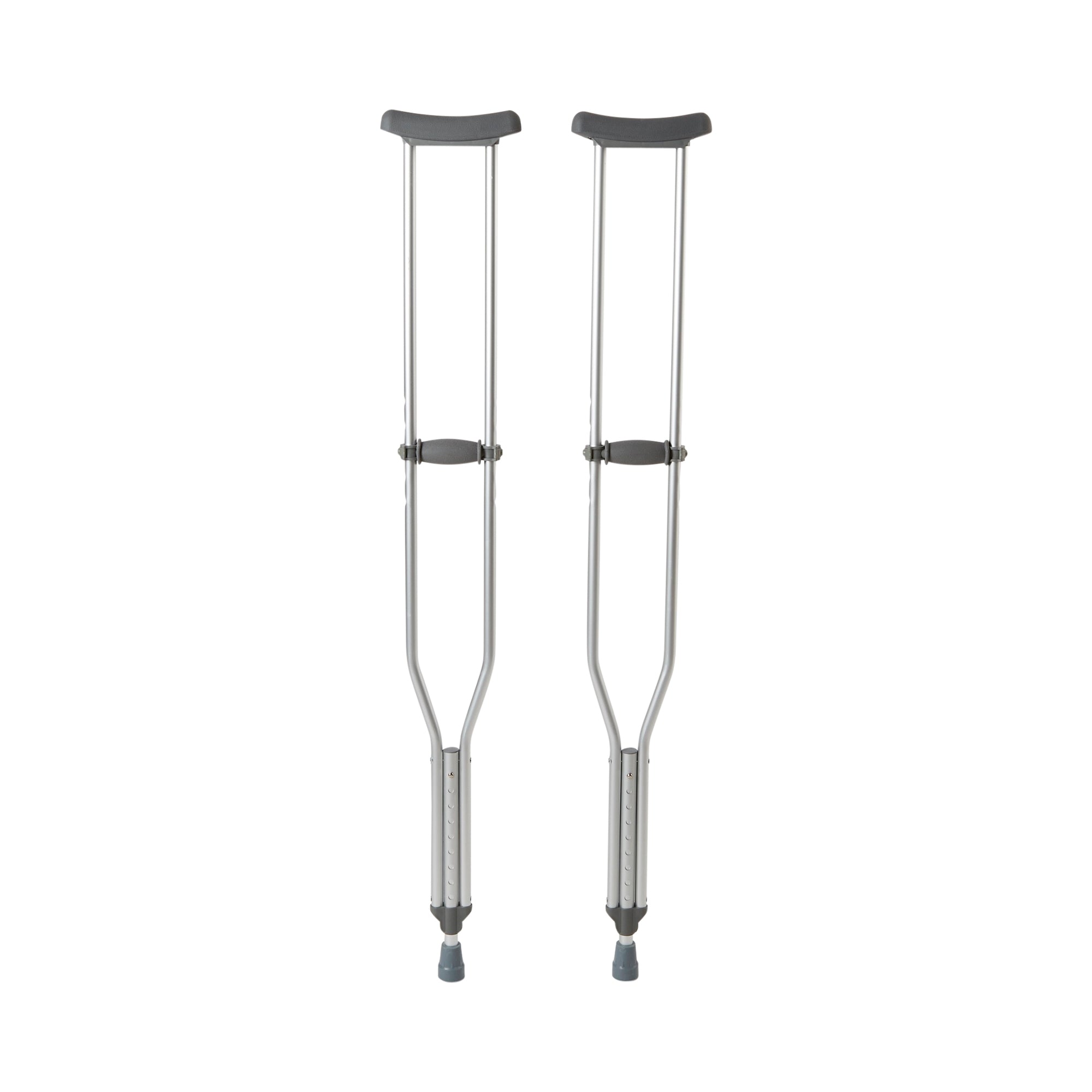 Underarm Crutches McKesson Tall Adult 5 Foot 10 Inch to 6 Foot 6 Inch User Height Aluminum Frame 350 lbs. Weight Capacity, Packaging Type- Case