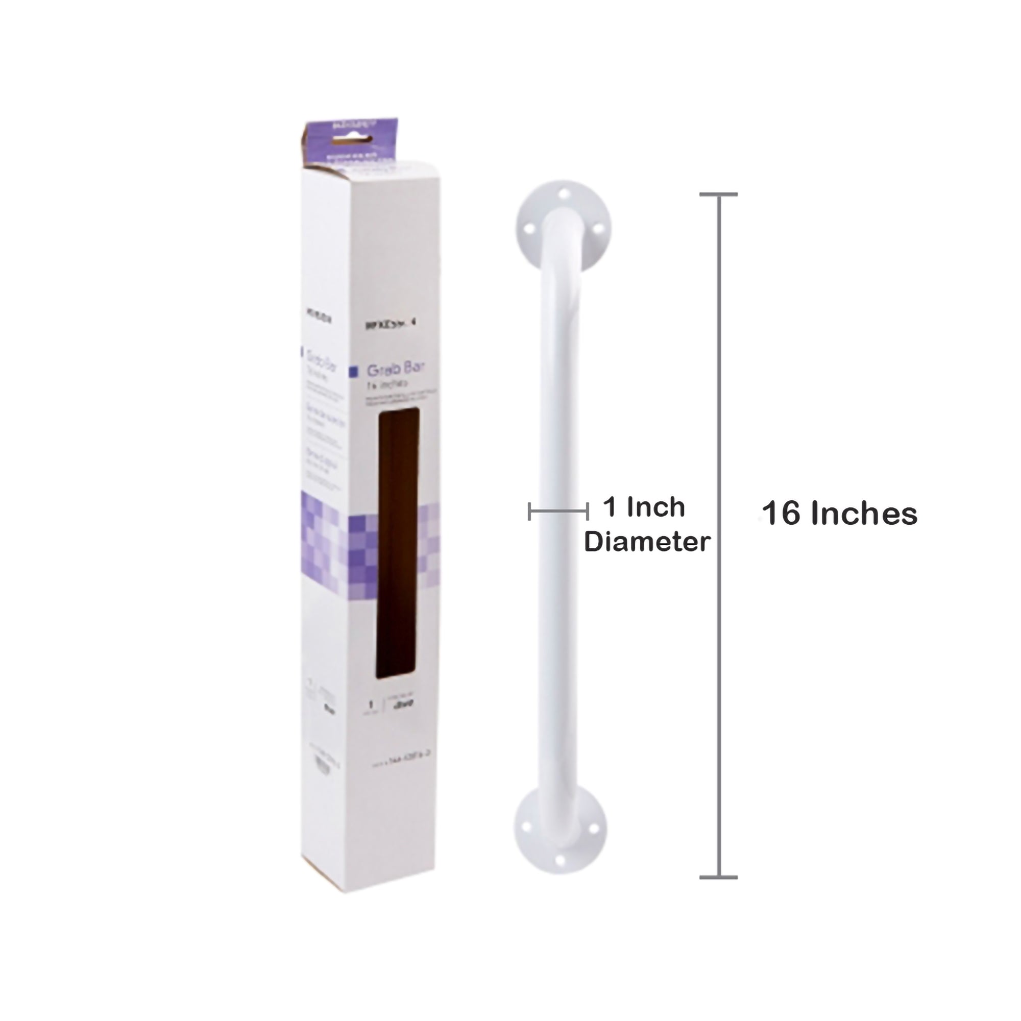 Wall Grab Bar McKesson White Steel, Packaging Type- Case
