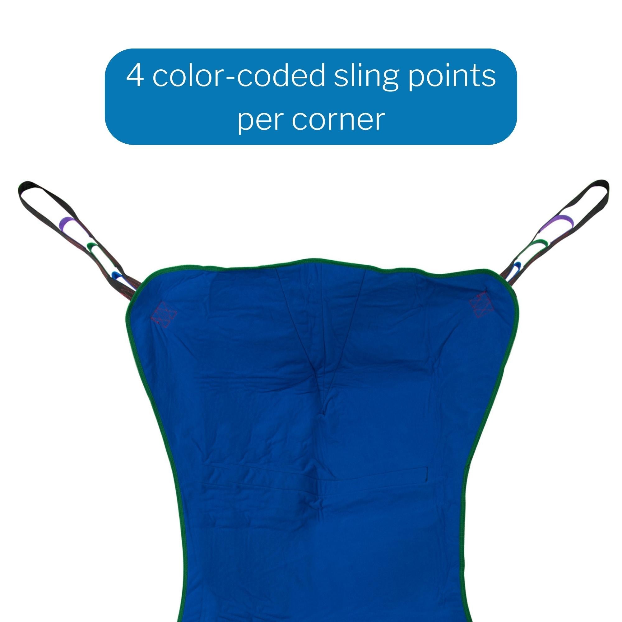 Full Body Patient Sling McKesson 4 or 6 Point Cradle Without Head Support Medium 600 lbs. Weight Capacity, Packaging Type- Case