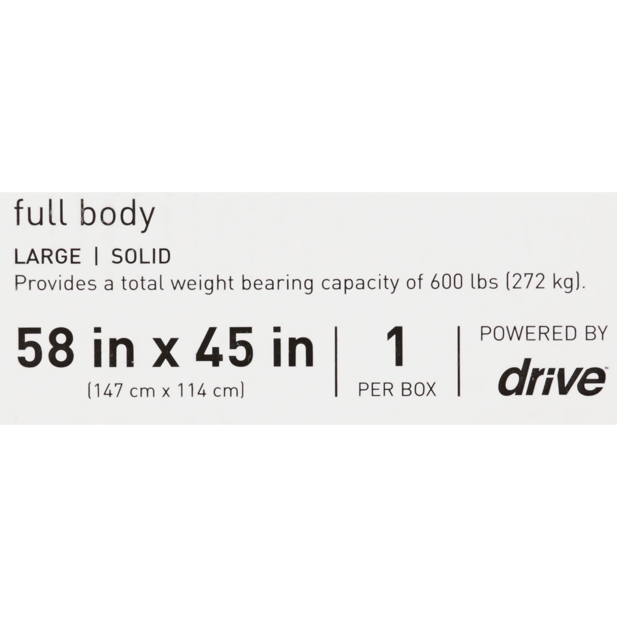 Full Body Patient Sling McKesson 4 or 6 Point Cradle Without Head Support Large 600 lbs. Weight Capacity, Packaging Type- Case