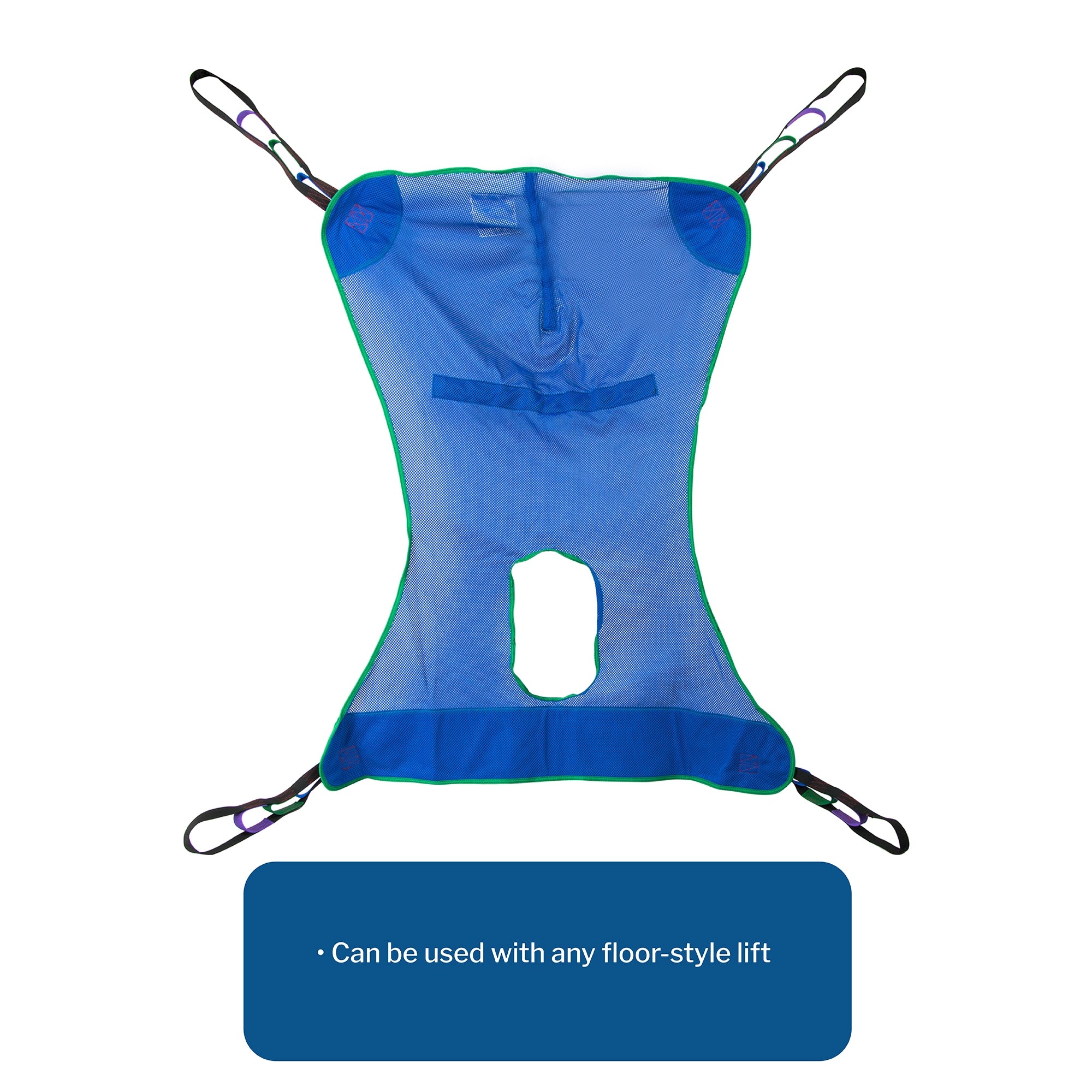 Full Body Commode Sling McKesson 4 or 6 Point Cradle Without Head Support Extra Large 600 lbs. Weight Capacity, Packaging Type- Case