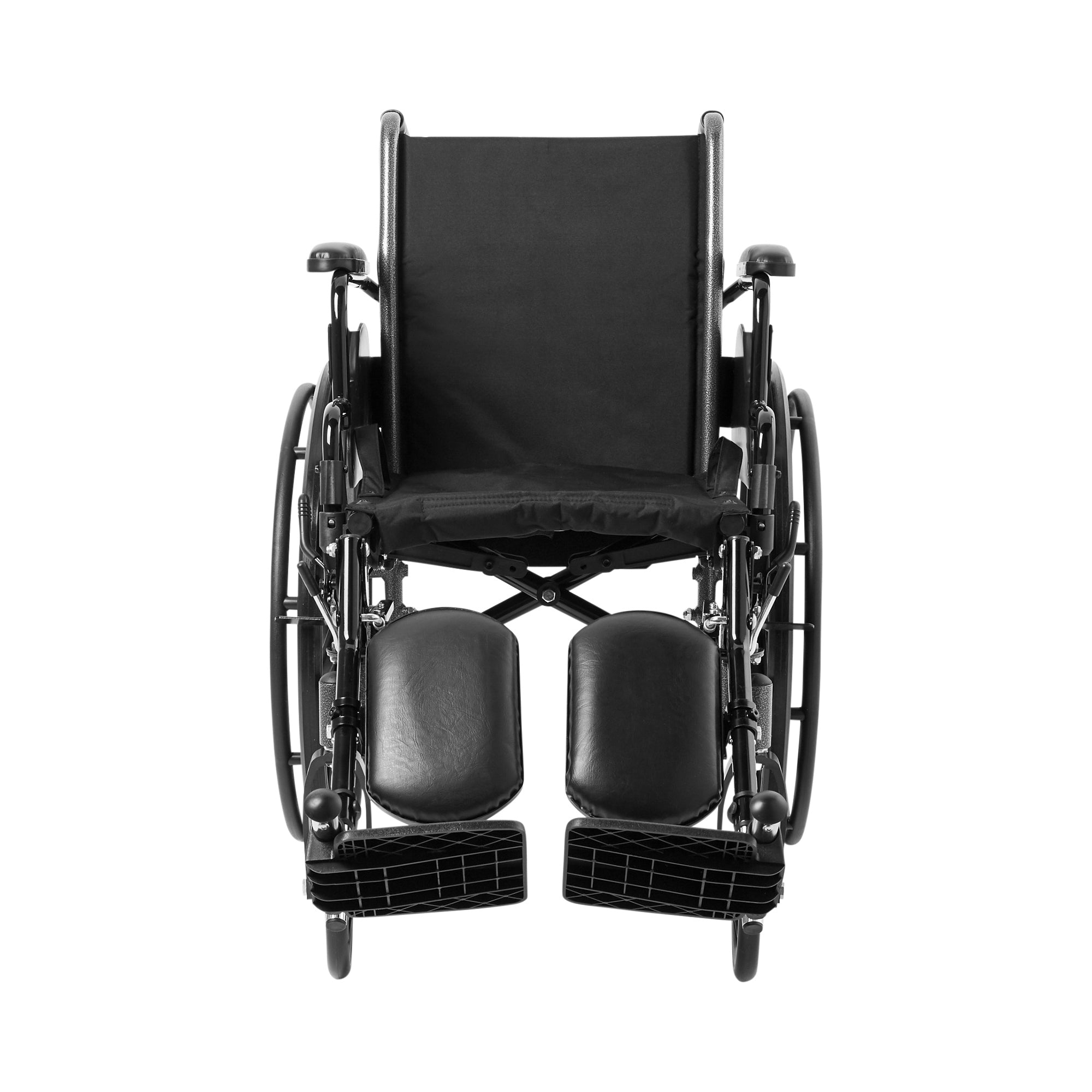 Lightweight Wheelchair McKesson Dual Axle Desk Length Arm Swing-Away Elevating Legrest Black Upholstery 16 Inch Seat Width Adult 300 lbs. Weight Capacity, Packaging Type- Each