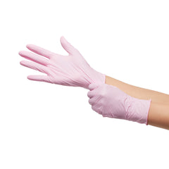 Exam Glove McKesson Pink Nitrile X-Large NonSterile Nitrile Standard Cuff Length Textured Fingertips Pink Not Rated | 10Box/Case