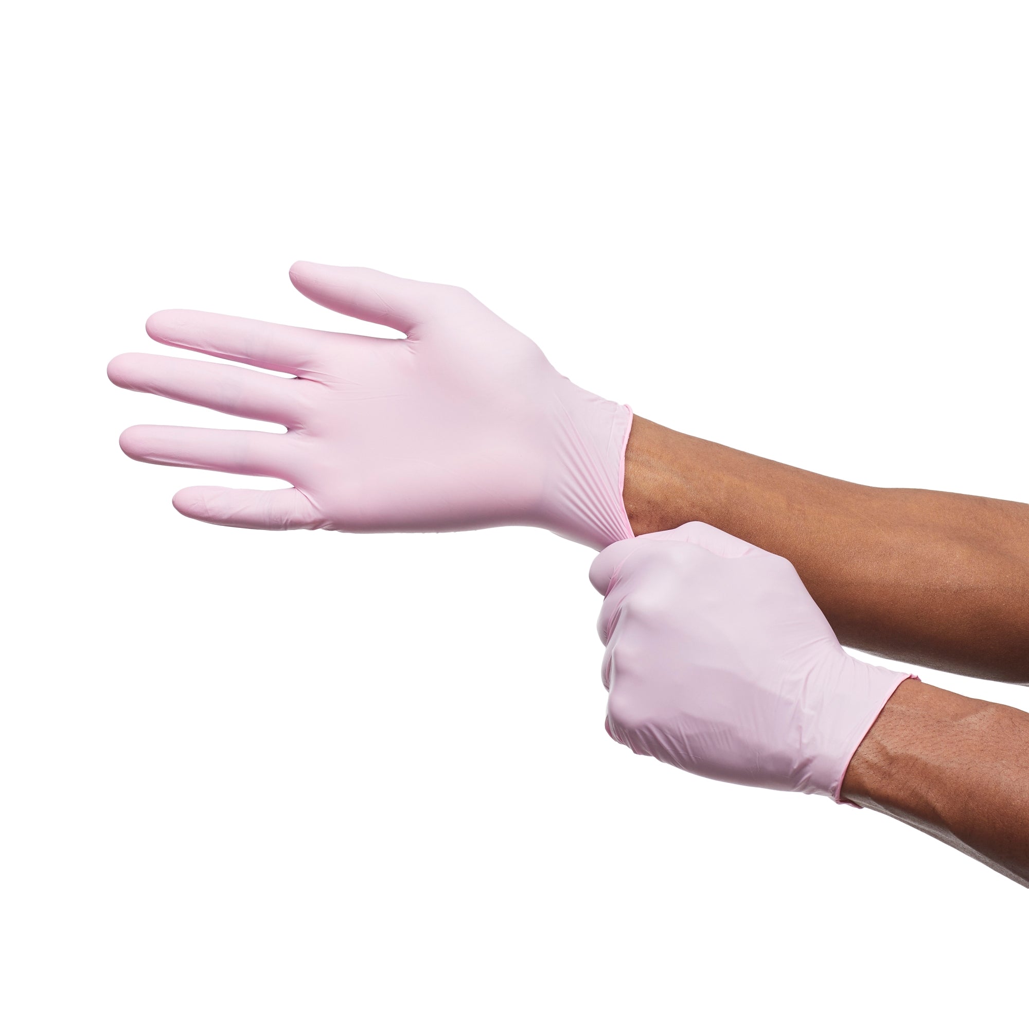 Exam Glove McKesson Pink Nitrile X-Large NonSterile Nitrile Standard Cuff Length Textured Fingertips Pink Not Rated | 10Box/Case