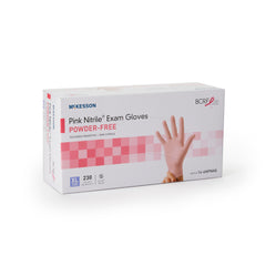 Exam Glove McKesson Pink Nitrile X-Large NonSterile Nitrile Standard Cuff Length Textured Fingertips Pink Not Rated | 10Box/Case