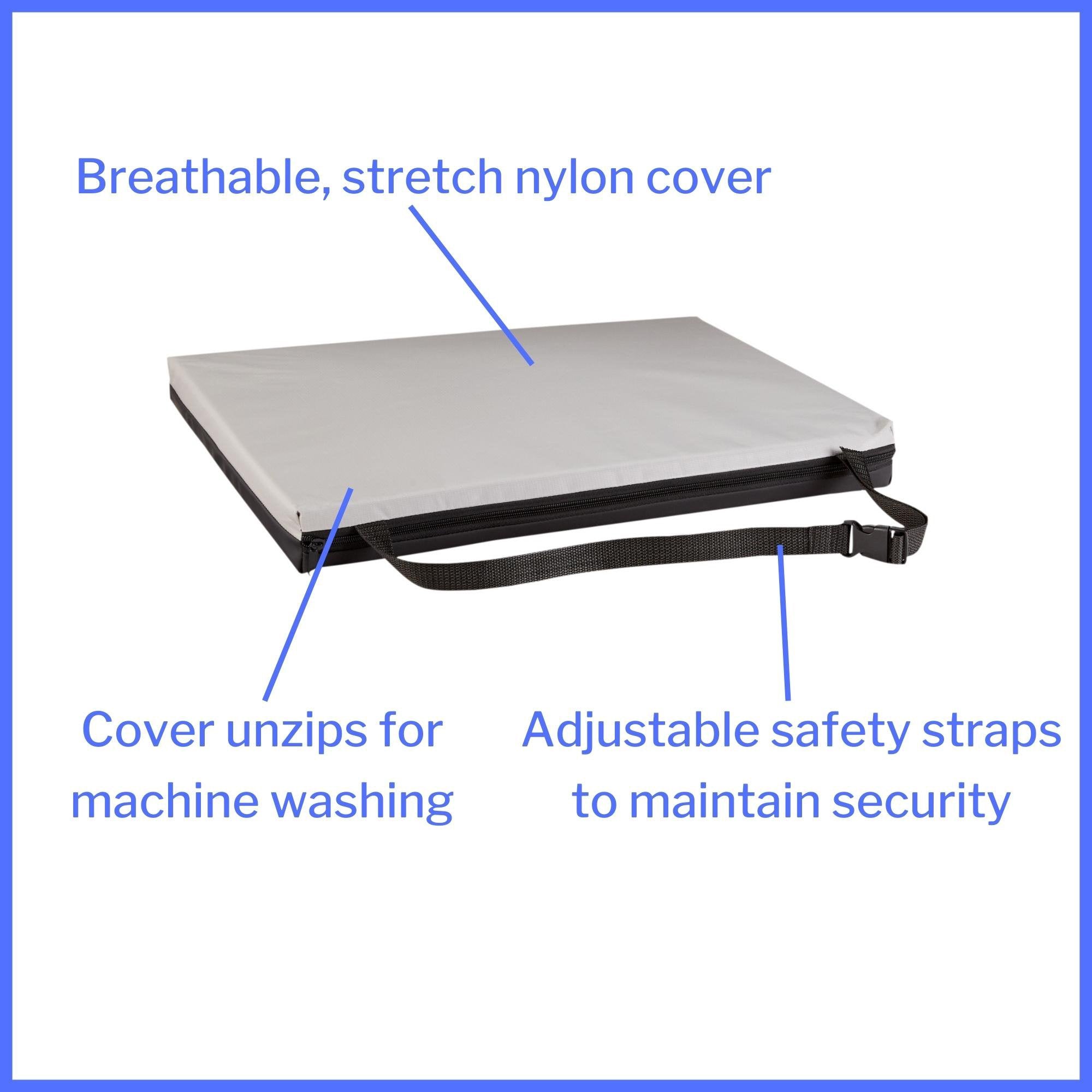 Seat Cushion McKesson 20 W X 16 L X 2 D Inch Foam / Gel, Packaging Type- Case