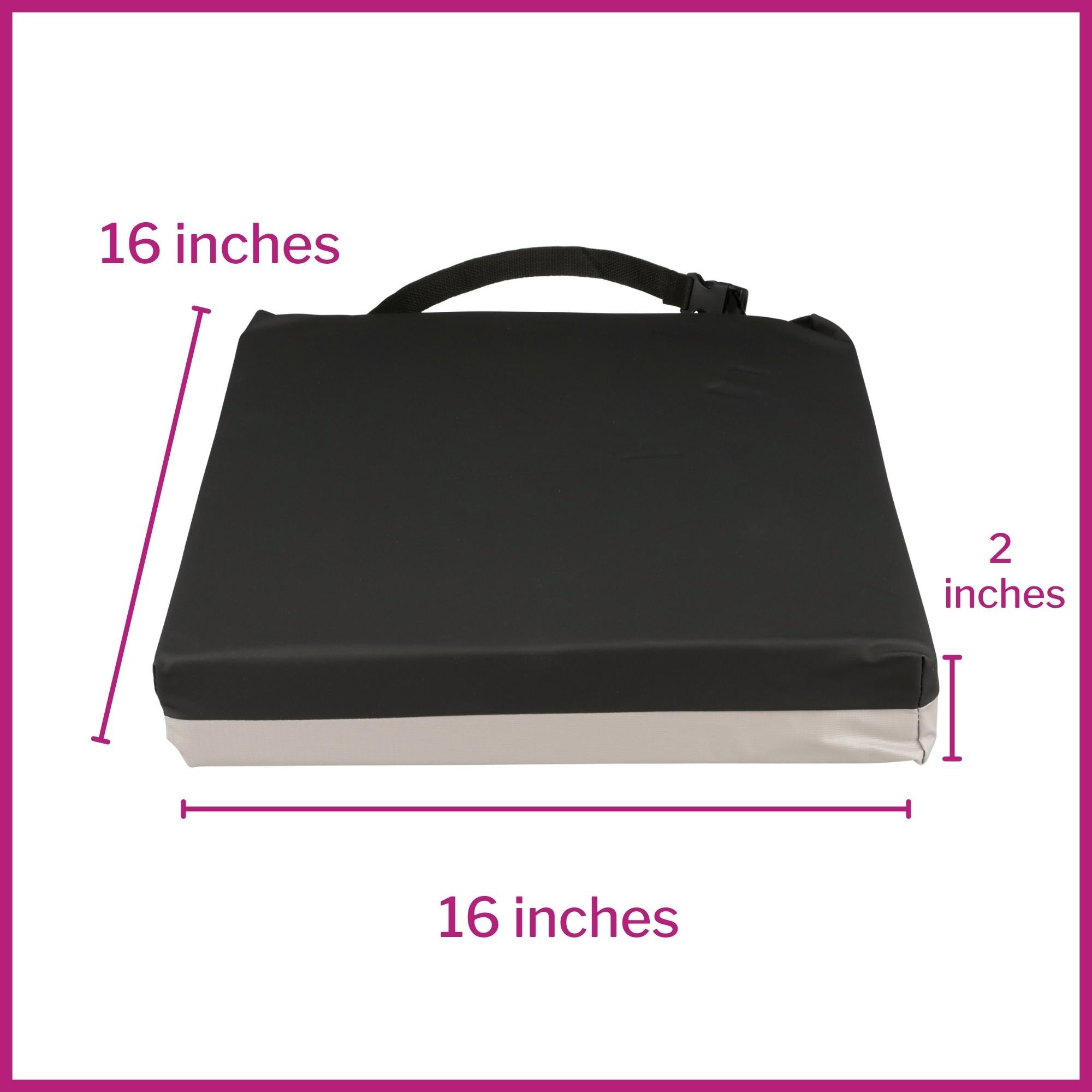 Seat Cushion McKesson 16 W X 16 L X 3 D Inch Foam / Gel, Packaging Type- Case