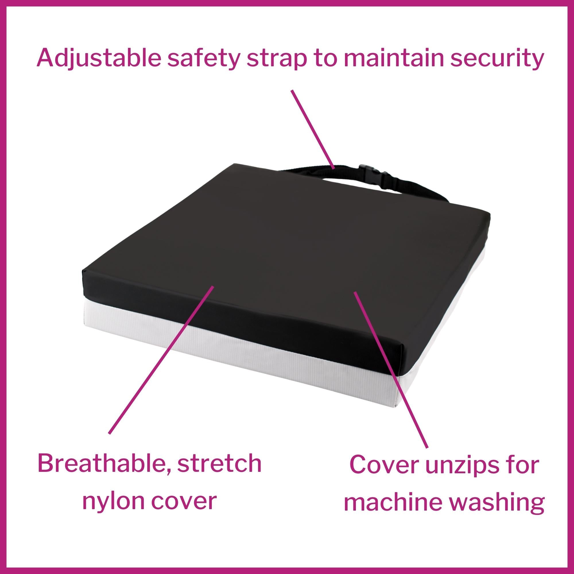 Seat Cushion McKesson 16 W X 16 L X 3 D Inch Foam / Gel, Packaging Type- Case