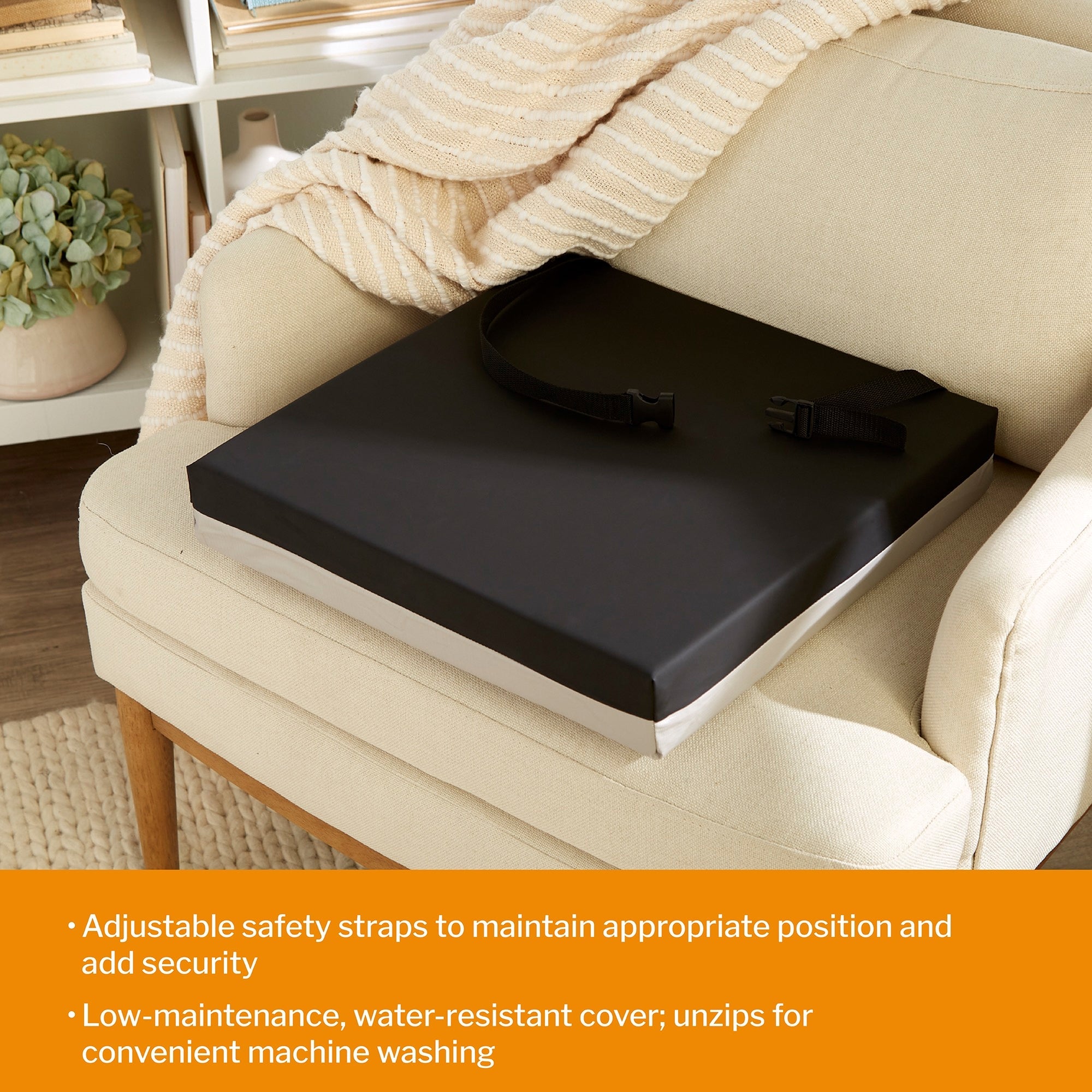 Seat Cushion McKesson 18 W X 18 L X 3 D Inch Foam, Packaging Type- Case