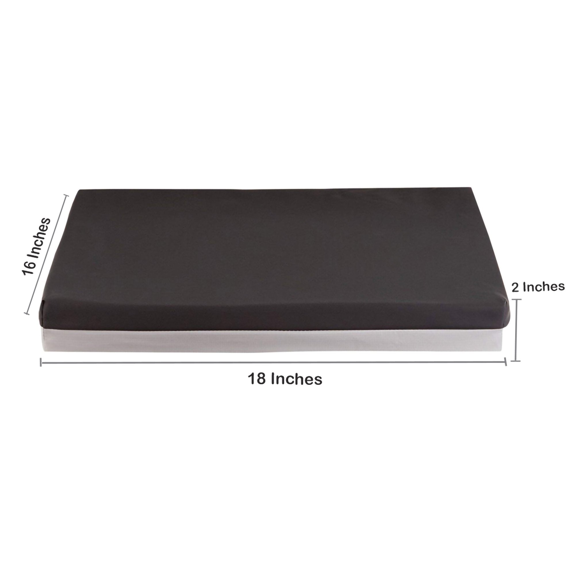 Seat Cushion McKesson 18 W X 16 L X 2 D Inch Foam / Gel, Packaging Type- Case