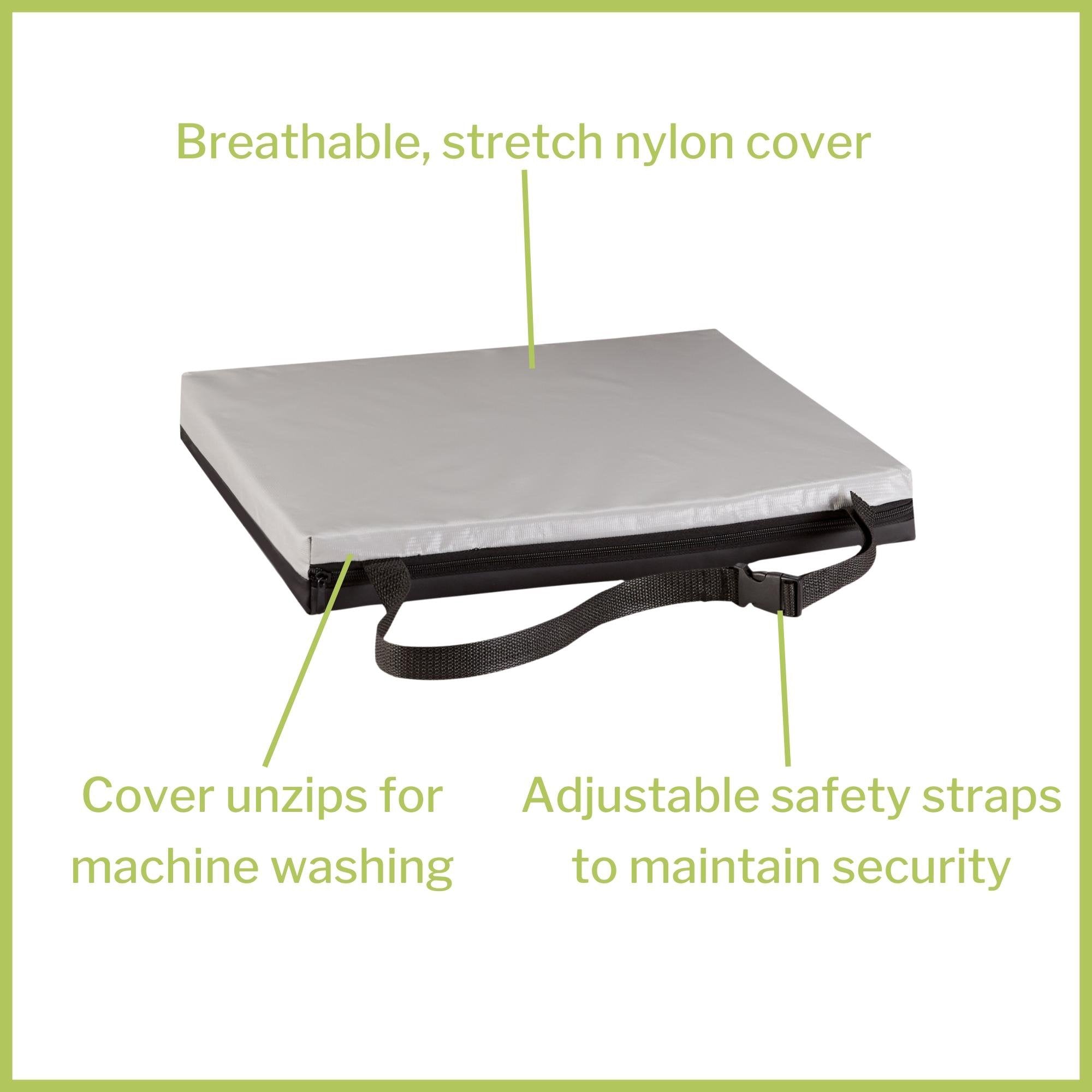 Seat Cushion McKesson 18 W X 16 L X 2 D Inch Foam / Gel, Packaging Type- Case
