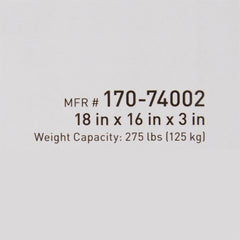 Seat Cushion McKesson 18 W X 16 L X 3 D Inch Foam / Gel, Packaging Type- Each
