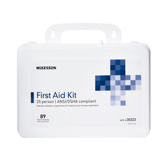 First Aid Kit McKesson 25 Person Plastic Case, Packaging Type- Each