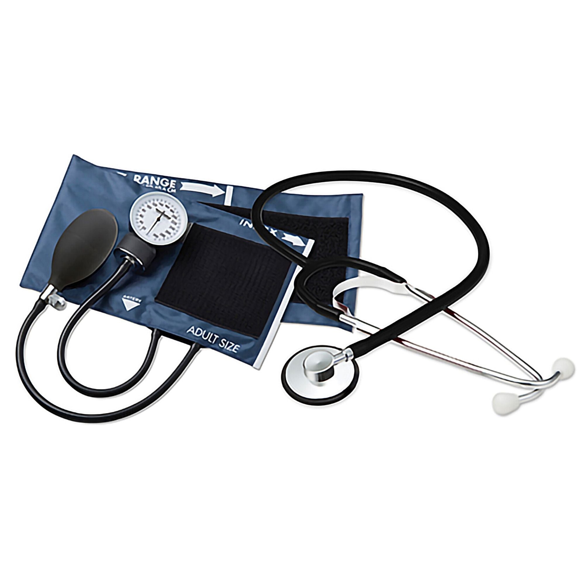 Reusable Aneroid / Stethoscope Set McKesson Brand 23 to 33 cm Adult Cuff Single Head General Exam Stethoscope Pocket Aneroid, Packaging Type- Case