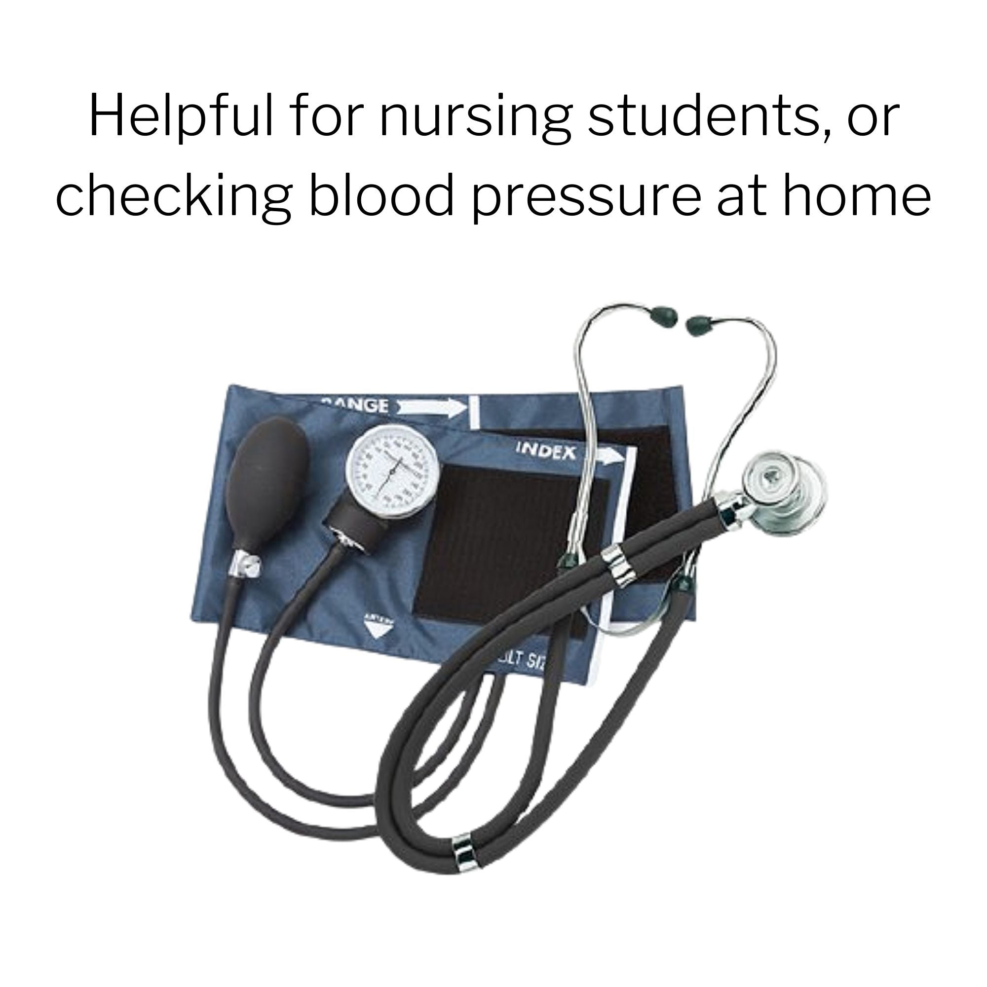 Reusable Aneroid / Stethoscope Set McKesson Brand 23 to 33 cm Adult Cuff Single Head General Exam Stethoscope Pocket Aneroid, Packaging Type- Case