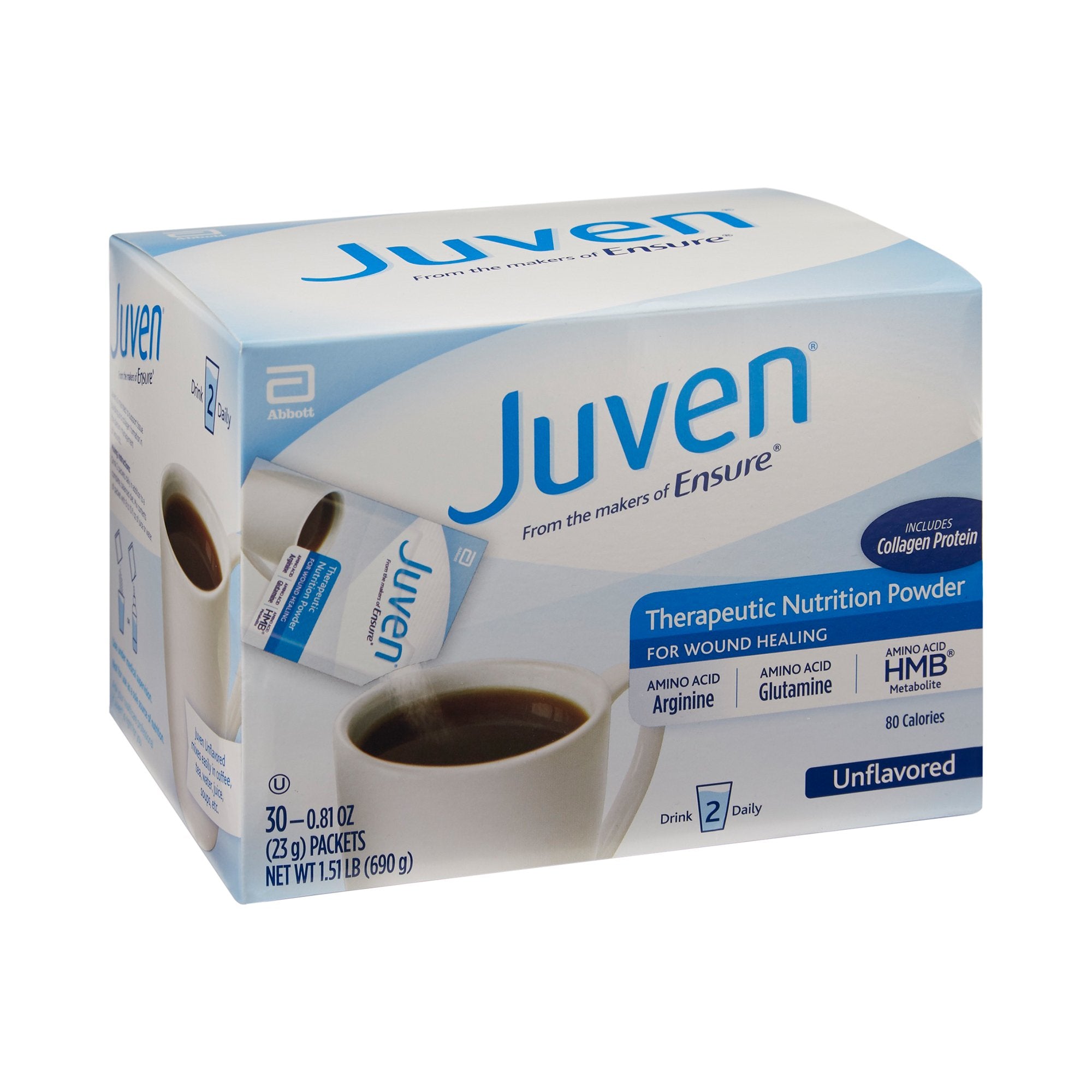 Oral Supplement Juven Unflavored Powder 0.81 oz. Individual Packet,  Packaging Type- Case
