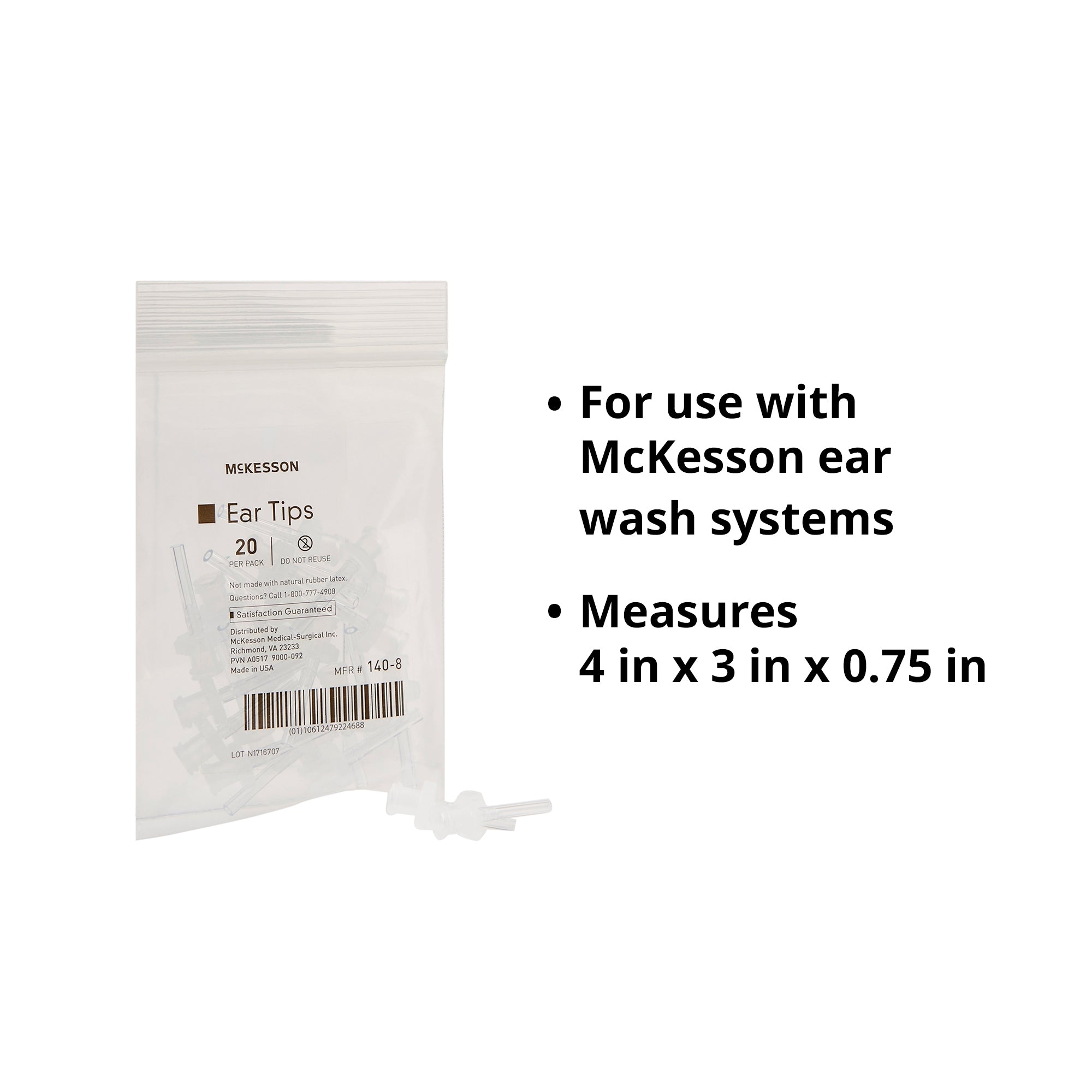 Ear Tips McKesson For Ear Wash System, Packaging Type- Case