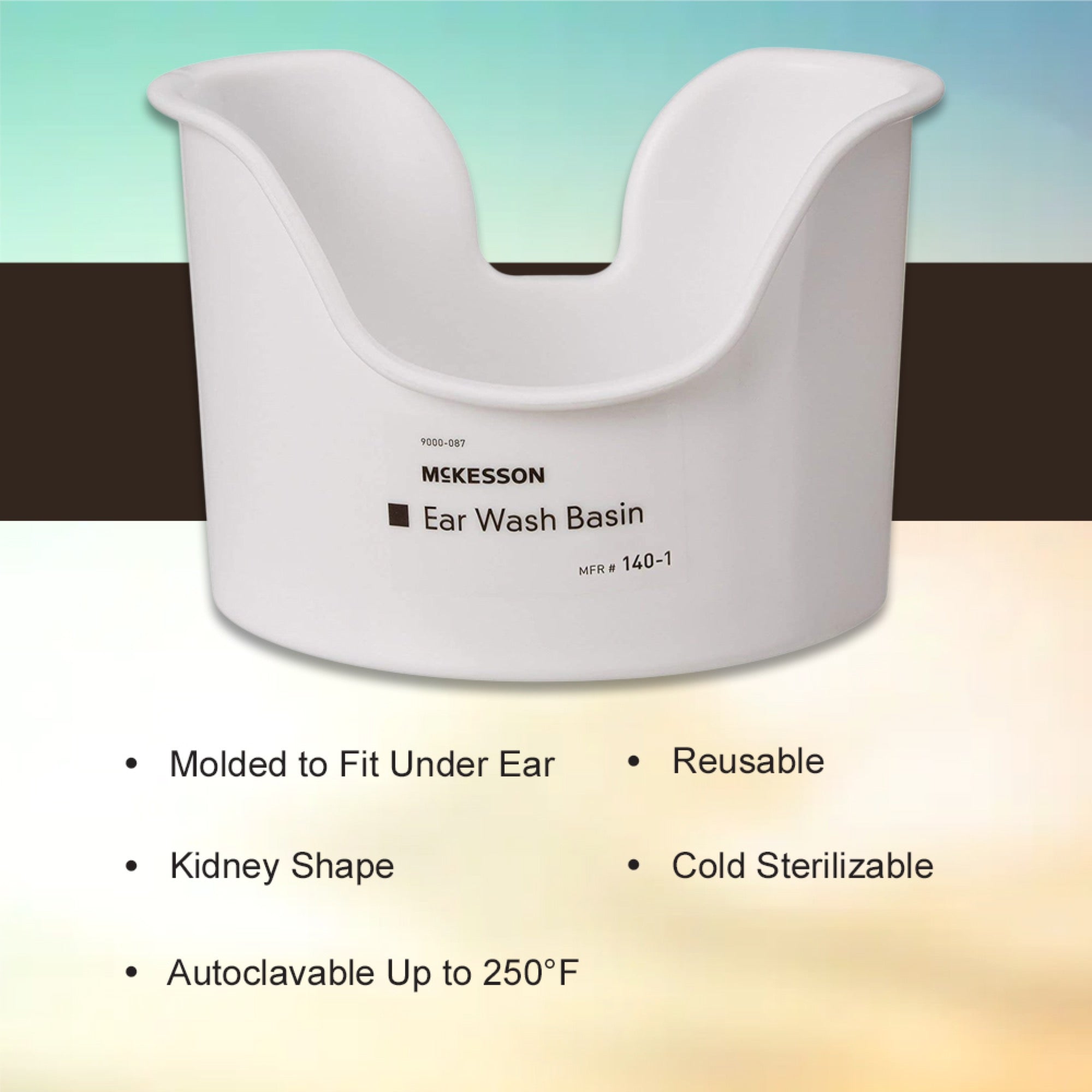 Ear Basin McKesson Modified Kidney NonSterile, Packaging Type- Case