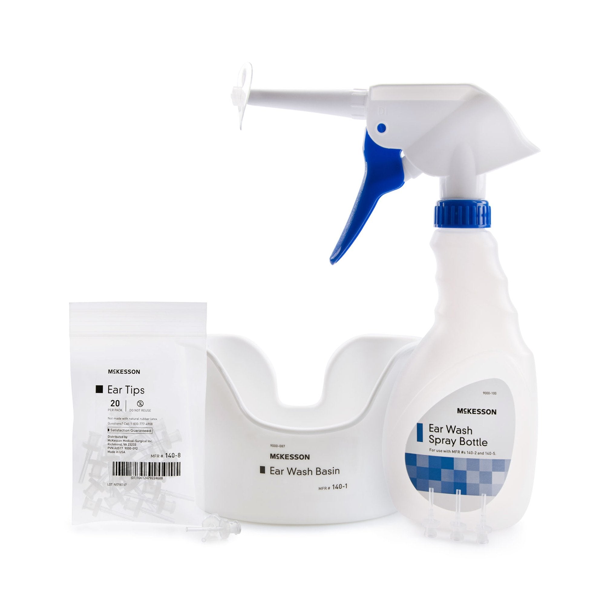 Ear Wash System McKesson Disposable Tip Blue / White, Packaging Type- Case