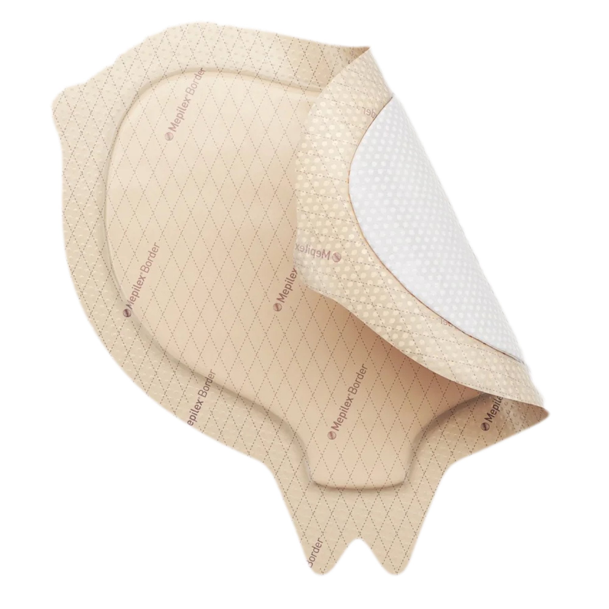 Foam Dressing Mepilex Border Sacrum 6-1/3 X 7-9/10 Inch With Border Film Backing Silicone Adhesive Sacral Sterile,Packaging Type- Each