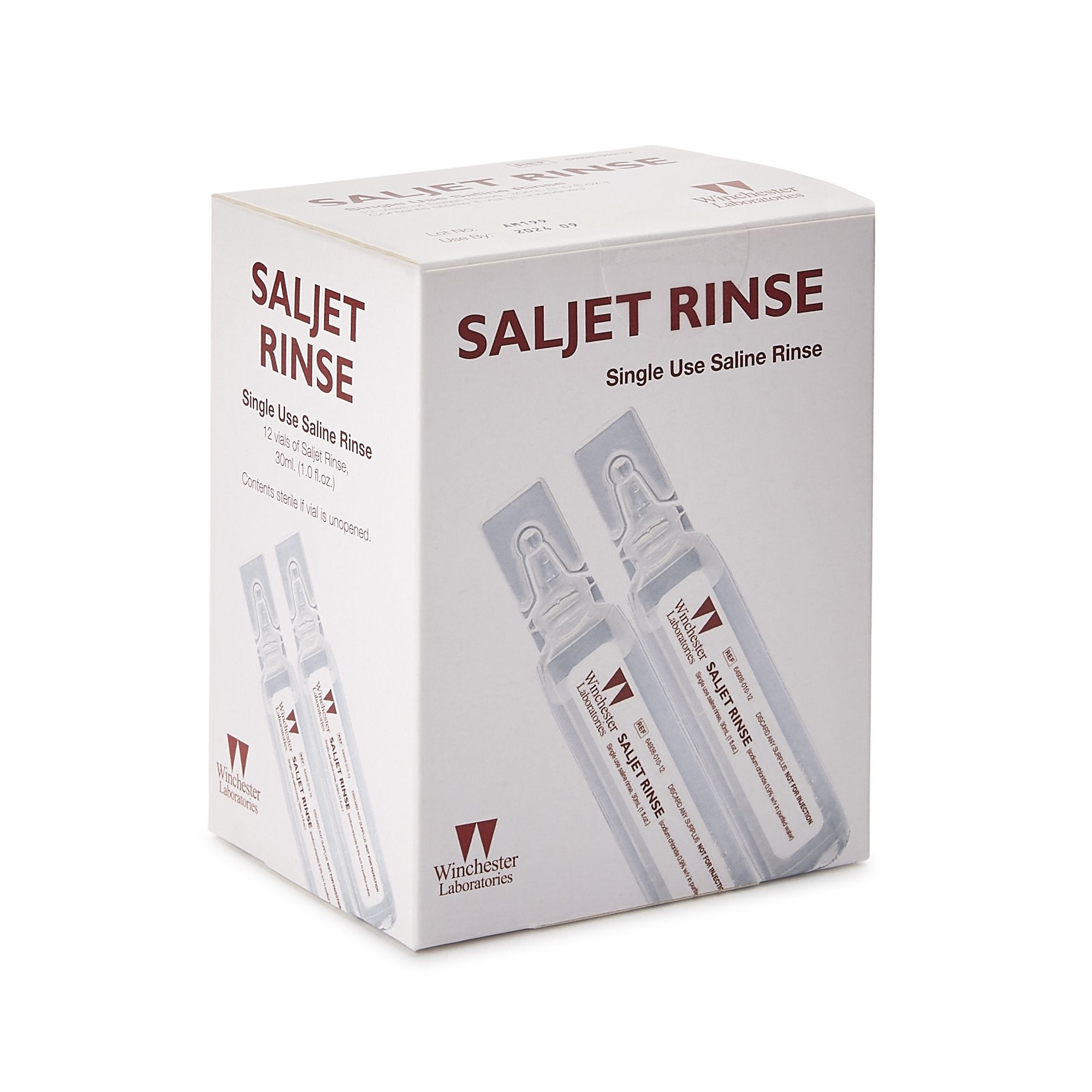Irrigation Solution Saljet 0.9% Sodium Chloride, Preservative Free Not for Injection Unit Dose Vial 30 mL, Packaging Type- Case