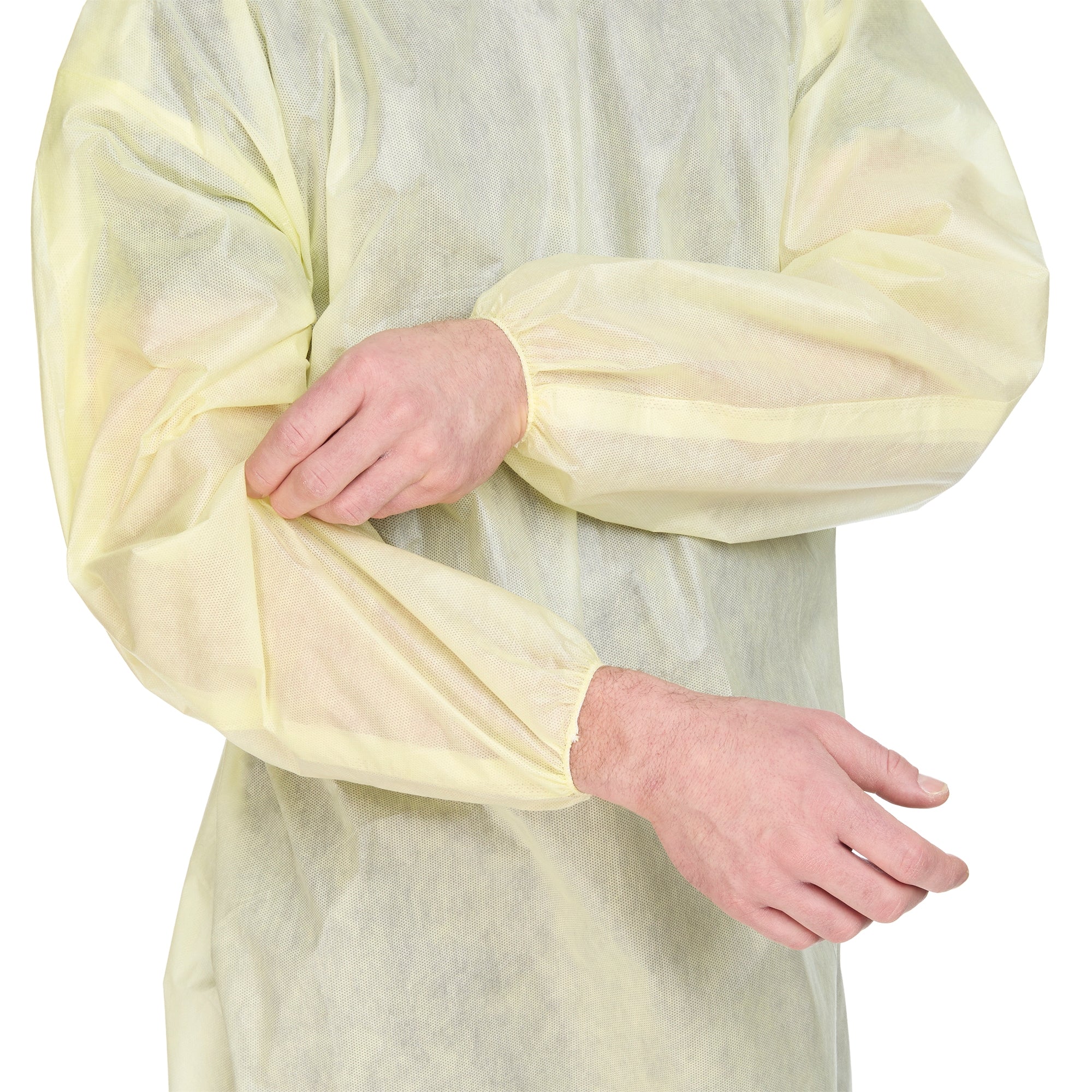Protective Procedure Gown Precept X-Large Yellow NonSterile AAMI Level 2 Disposable, Packaging Type- Case